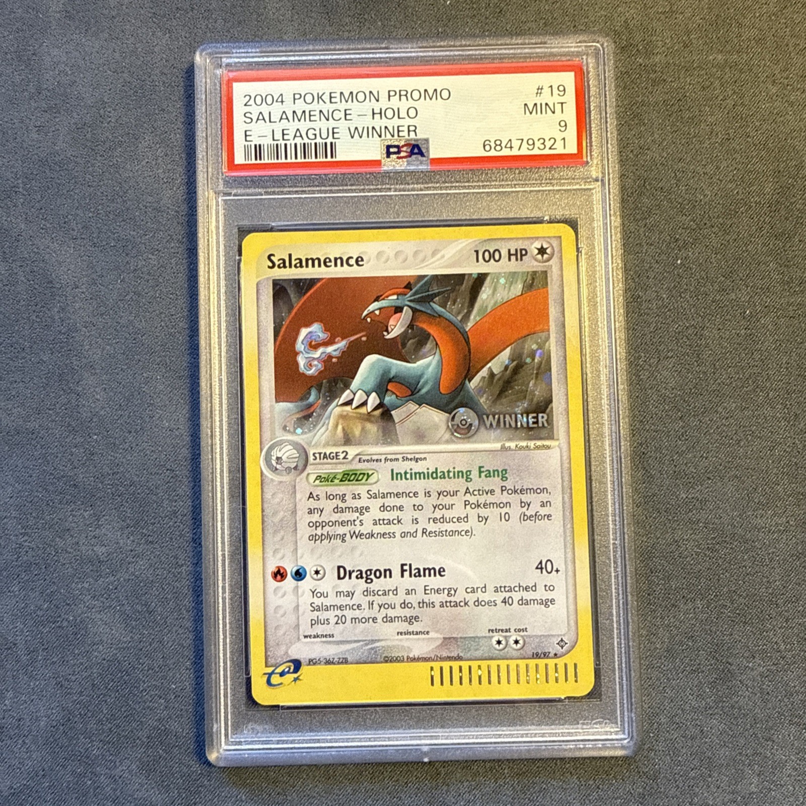 2004 Pokemon Promo Salamence-Holo E-League Winner 19