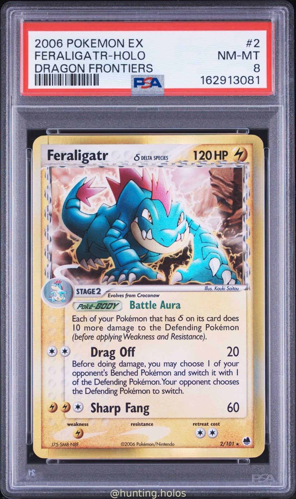2006 Pokemon EX Dragon Frontiers Feraligatr-Holo 2