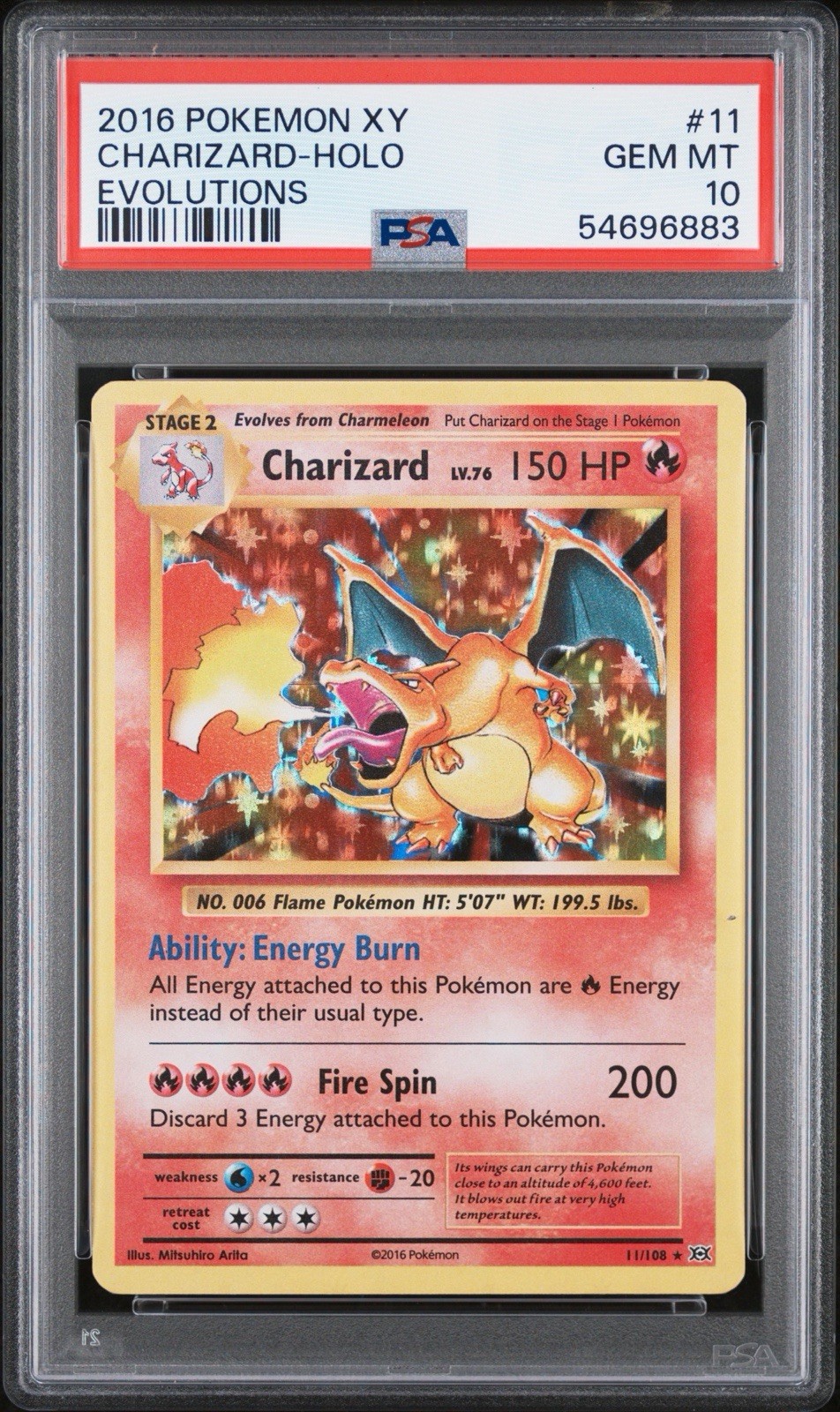 2016 Pokemon XY Evolutions Charizard-Holo 11