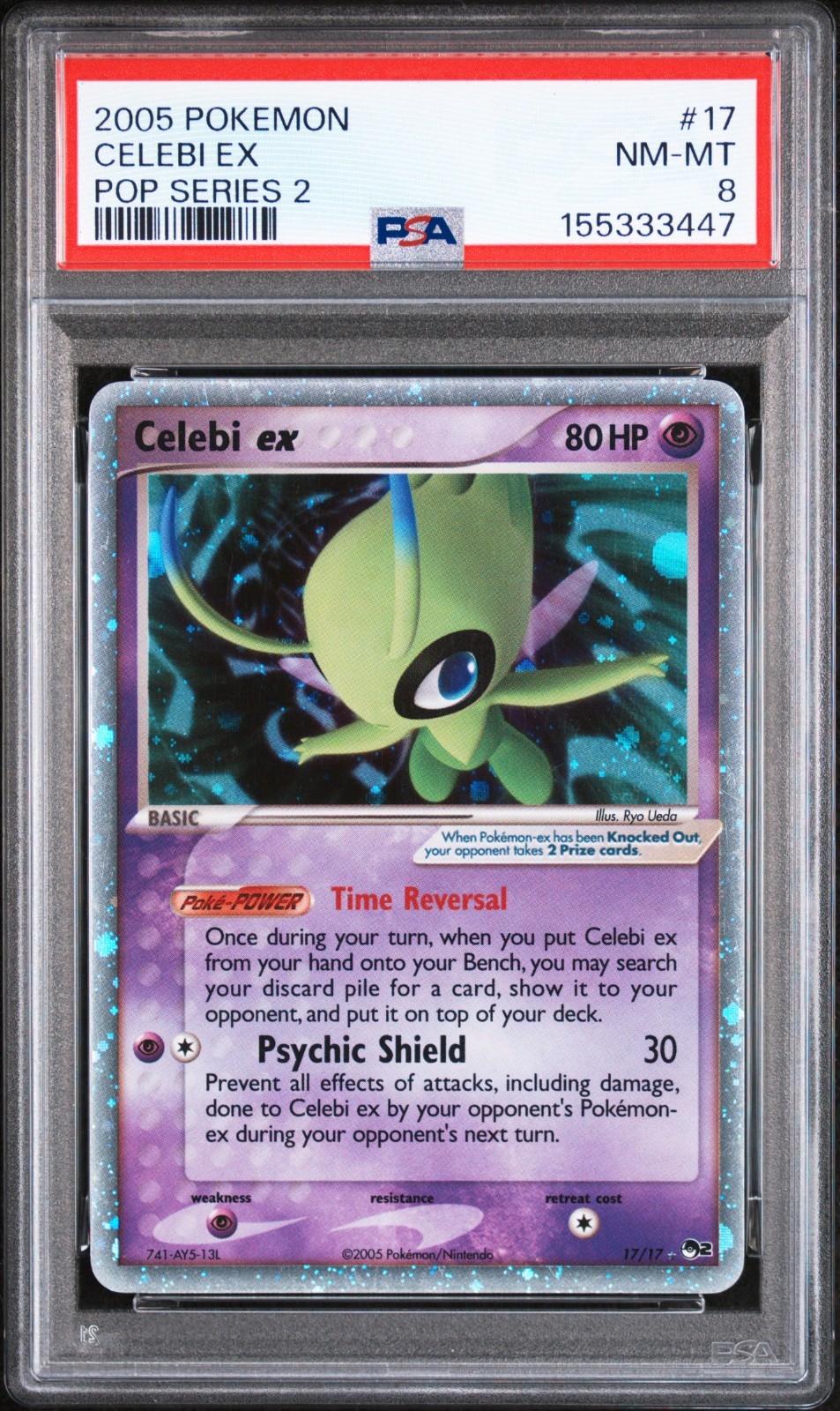 2005 Pokemon Pop Series 2 Celebi EX 17