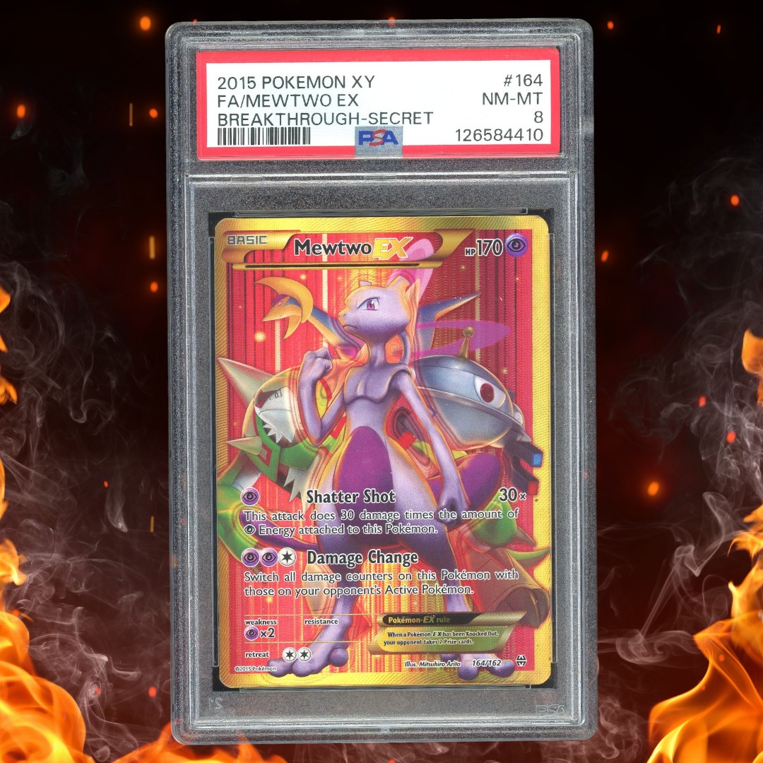 2015 Pokemon XY Breakthrough Full Art/Mewtwo EX Secret 164