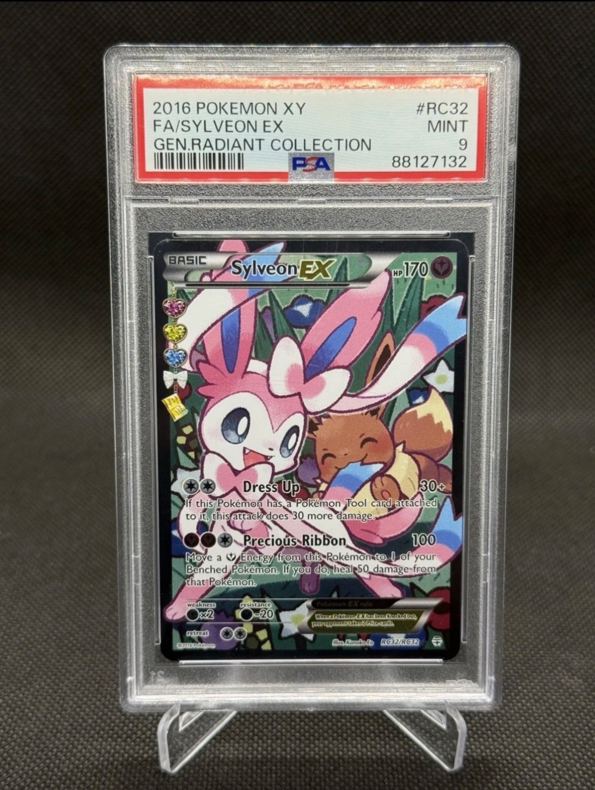 2016 Pokemon XY Generations Radiant Collection Full Art/Sylveon EX RC32