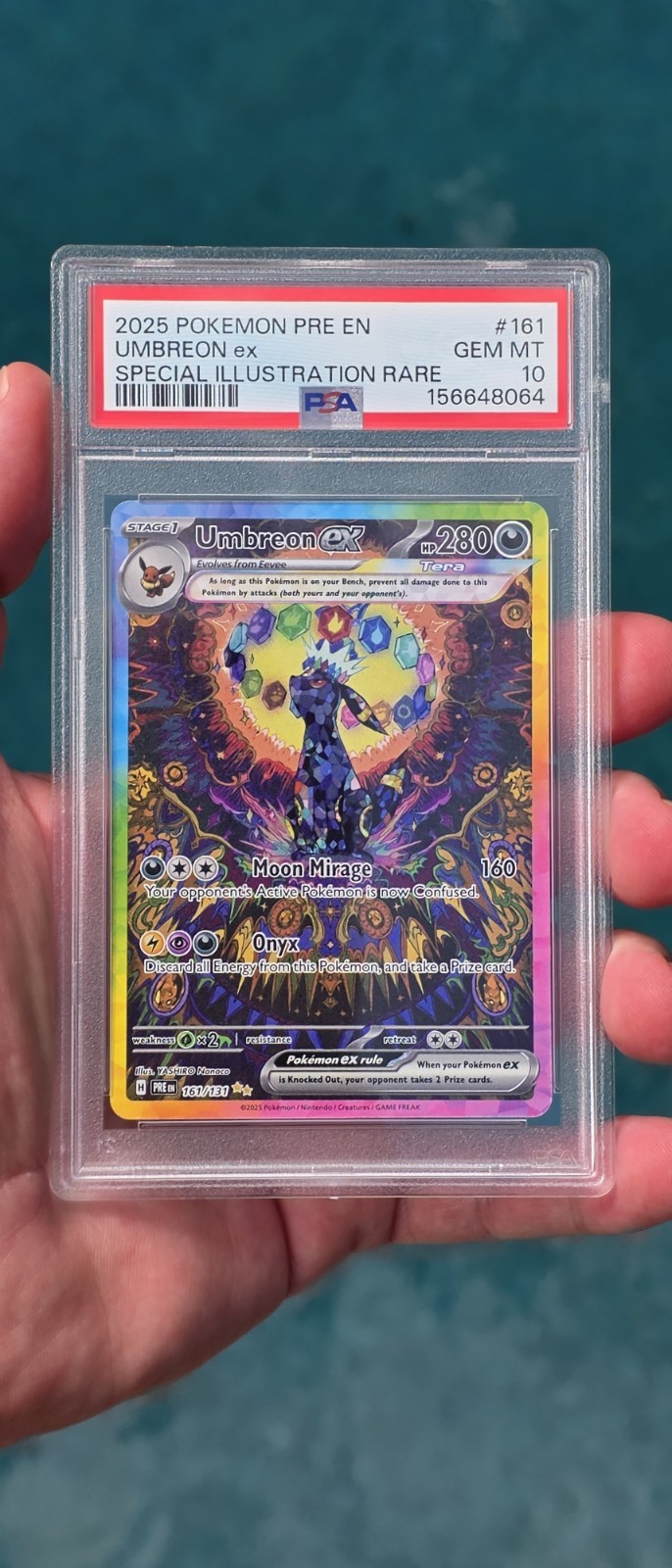 2025 Pokemon Pre EN-Prismatic Evolutions Umbreon EX Special Illustration Rare 161