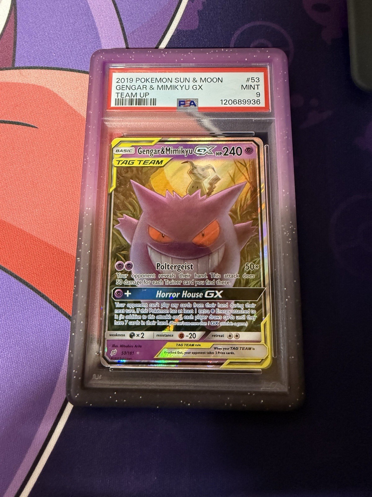 2019 Pokemon Sun & Moon Team Up Gengar & Mimikyu GX 53