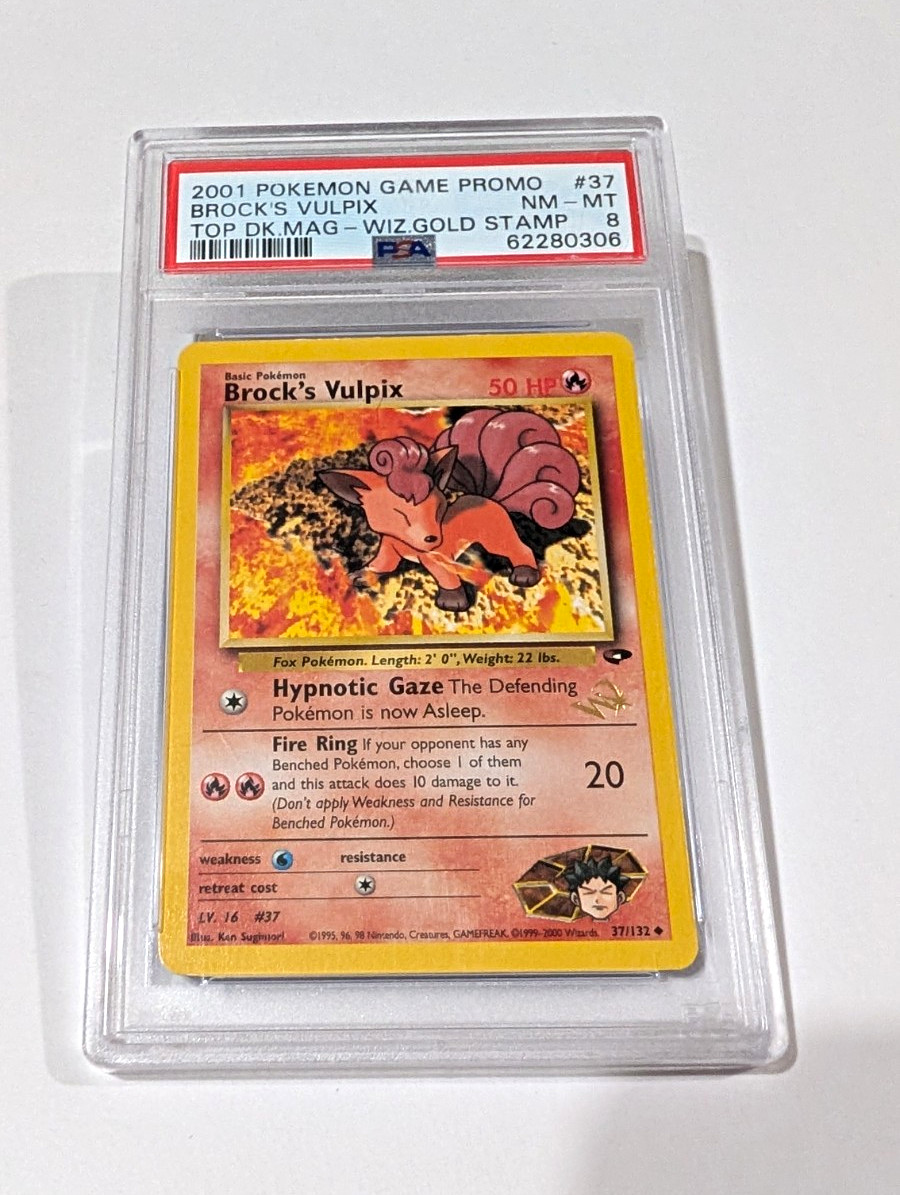 2001 Pokemon Game Promo Brock's Vulpix Top Deck Magazine 37