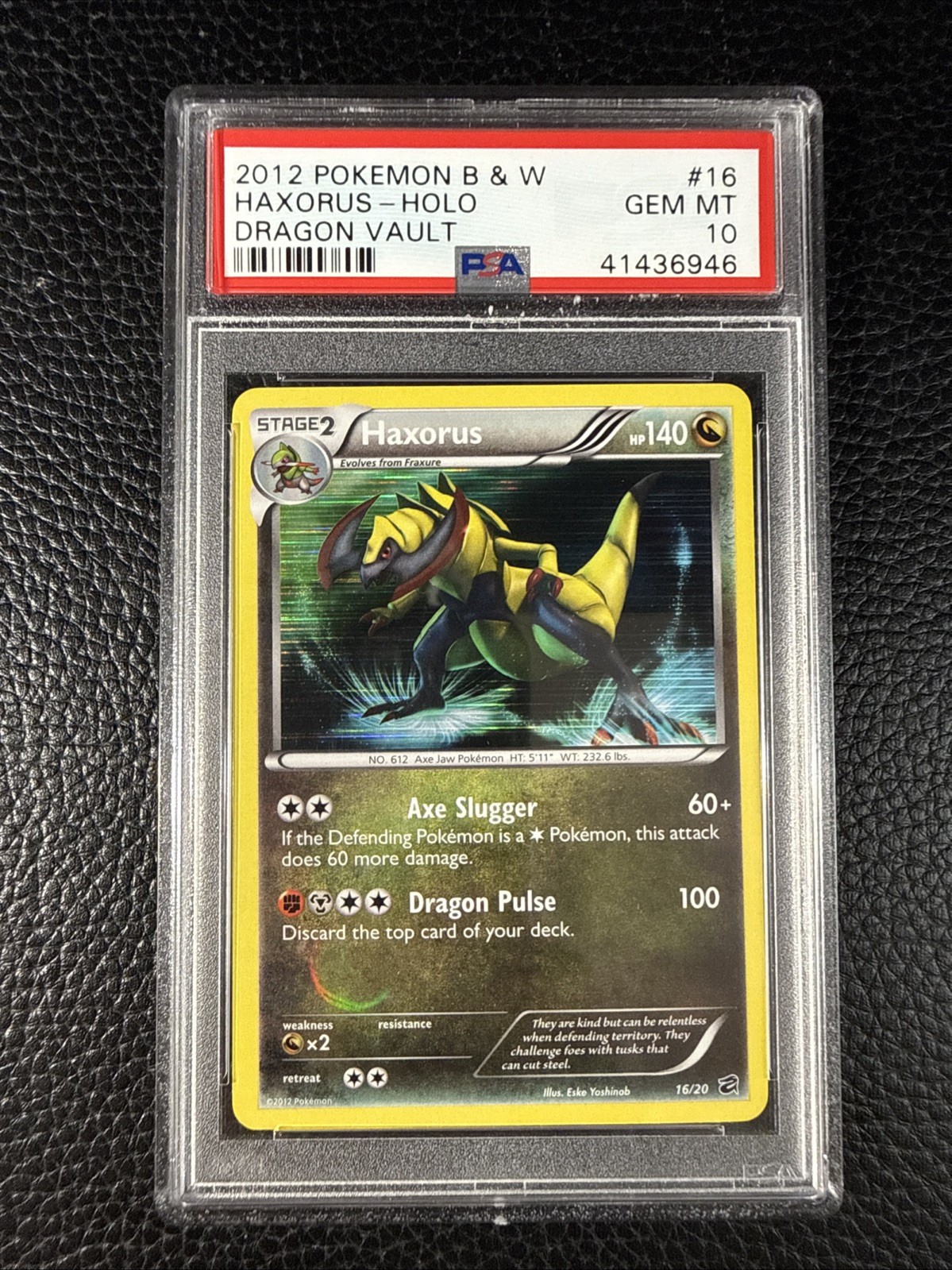 2012 Pokemon Black & White Dragon Vault Haxorus-Holo 16