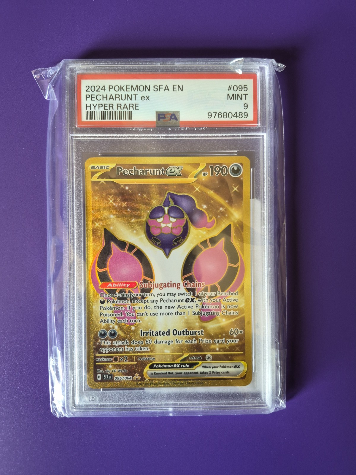 2024 Pokemon Sfa EN-Shrouded Fable Pecharunt EX Hyper Rare 095