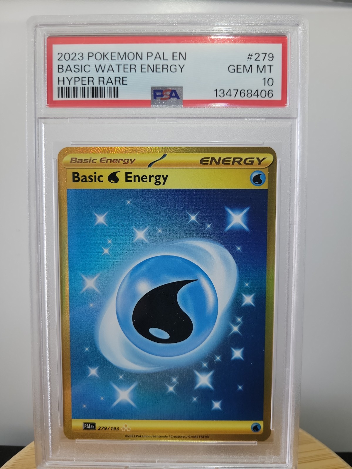 2023 Pokemon Pal EN-Paldea Evolved Basic Water Energy Hyper Rare 279