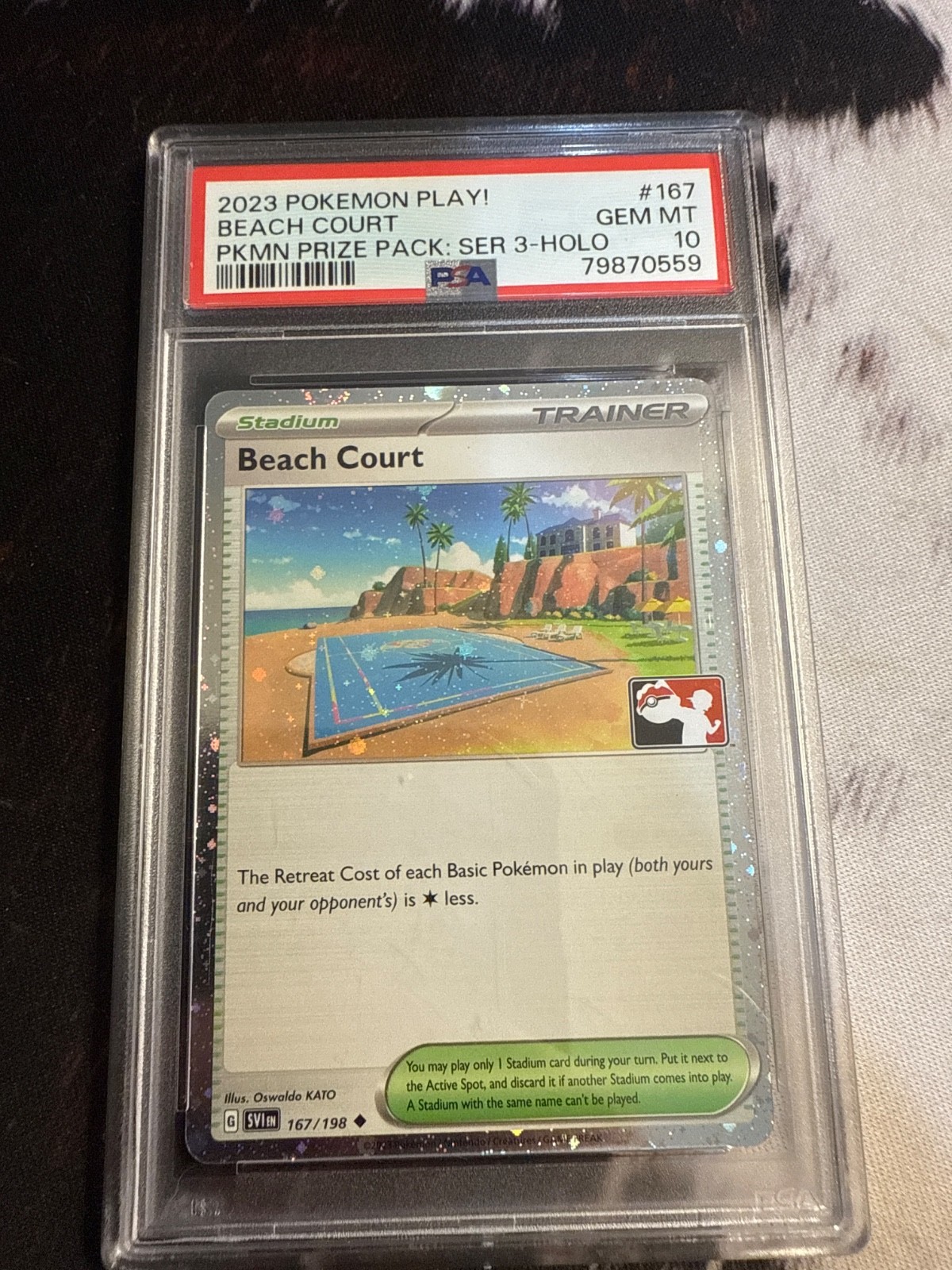 2023-2024 Pokemon Play! Pokemon Prize Pack Beach Court Holo 167