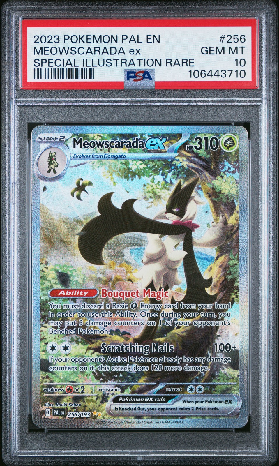 2023 Pokemon Pal EN-Paldea Evolved Meowscarada EX Special Illustration Rare 256