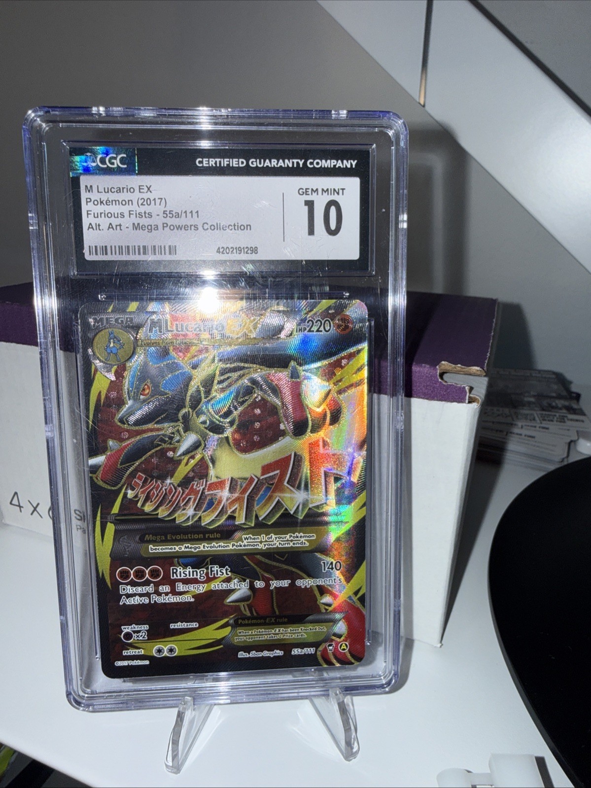 2017 Furious Fists - English M Lucario EX Mega Powers Collection 55a/111