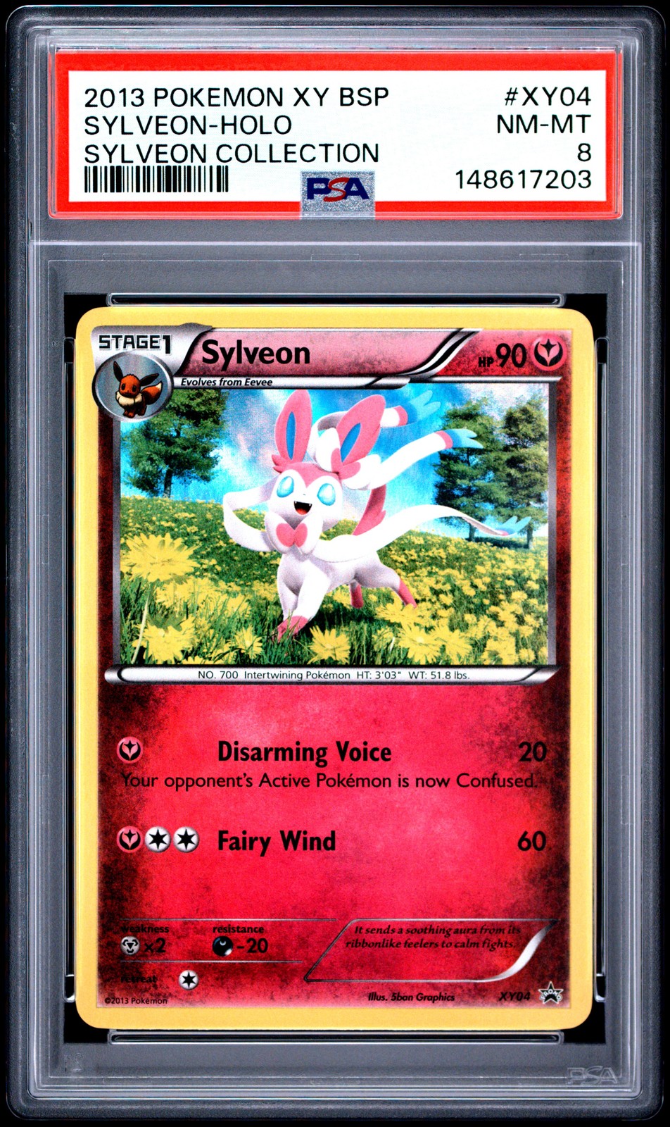 2013 Pokemon XY Black Star Promo Sylveon-Holo Sylveon Collection XY04