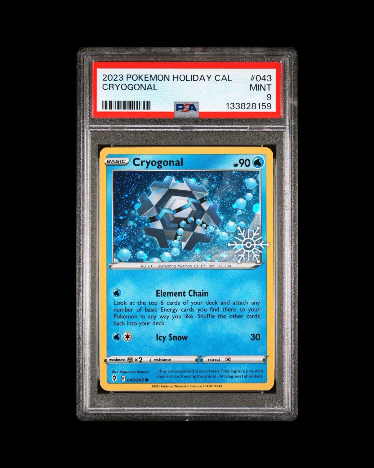 2023 Pokemon Holiday Calendar Cryogonal 043