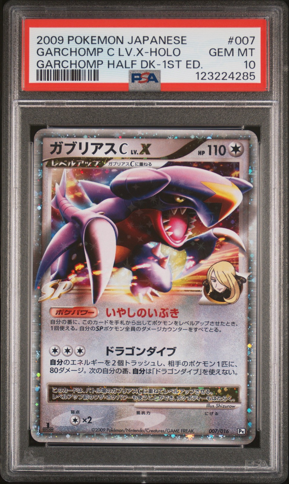 2009 Pokemon Japanese Garchomp Half Deck Garchomp C LV.X-Holo 1st Edition 007