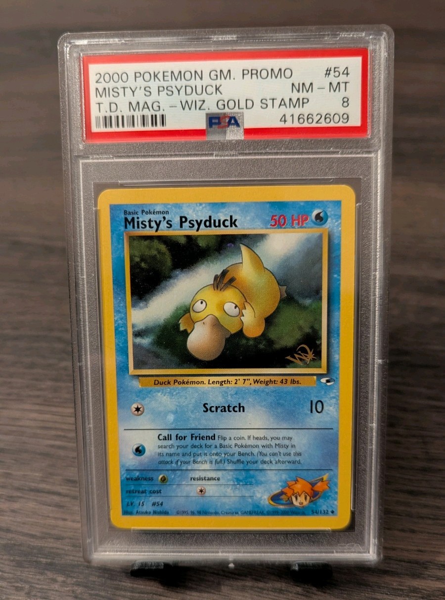2000 Pokemon Game Promo Misty's Psyduck Top Deck Magazine 54