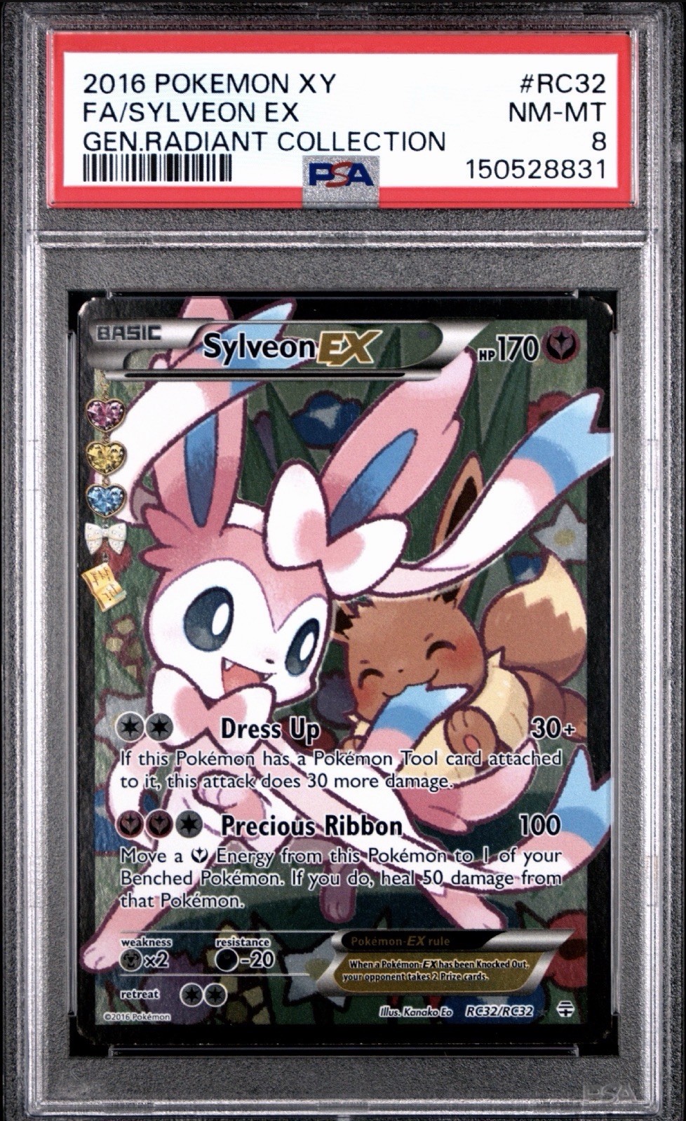 2016 Pokemon XY Generations Radiant Collection Full Art/Sylveon EX RC32