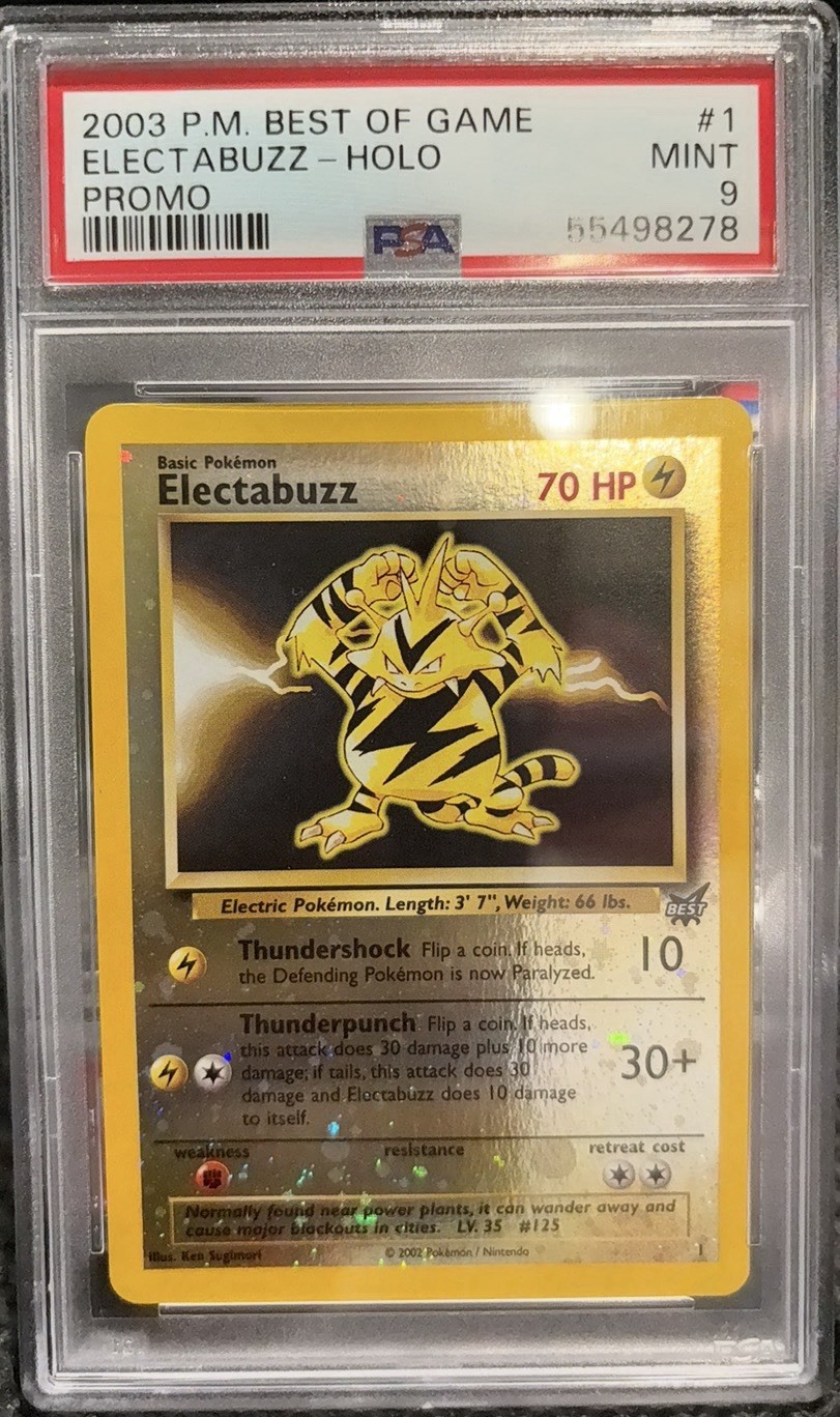 2003 Pokemon Best of Game Promo Electabuzz-Reverse Foil 1