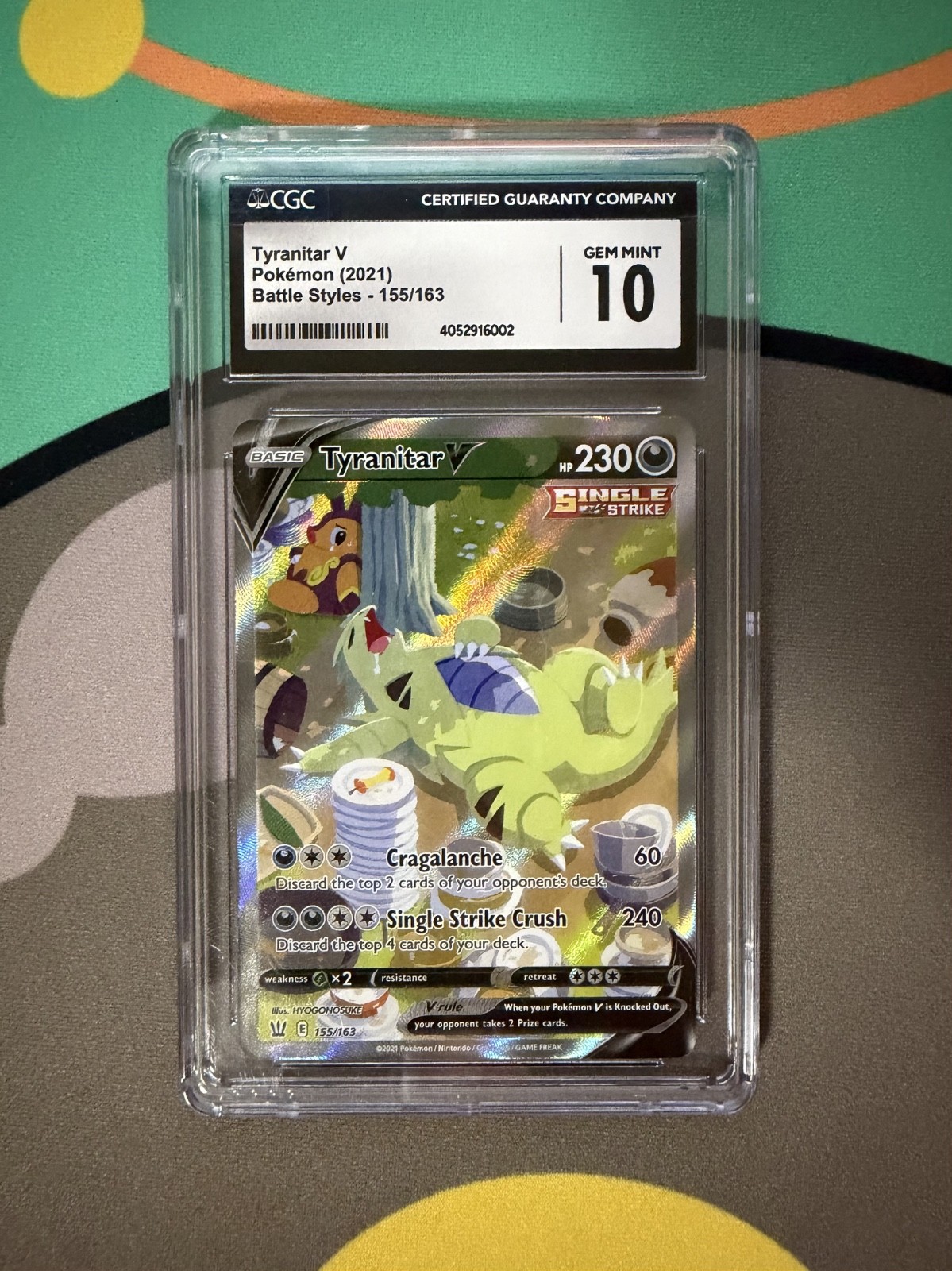 2021 Battle Styles - English Tyranitar V Ultra Rare Holo 155/163