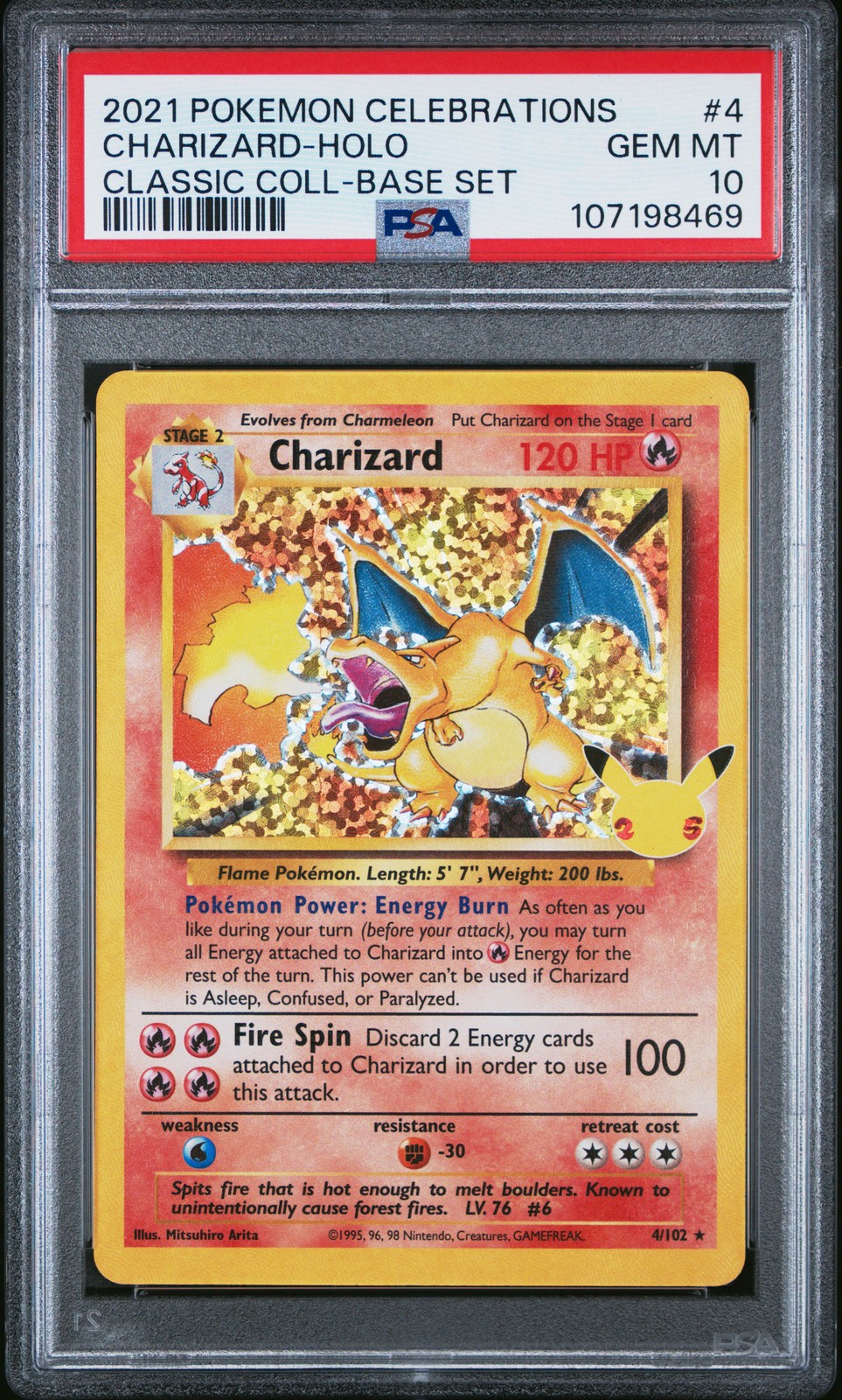 2021 Pokemon Celebrations Classic Collection Charizard-Holo 4