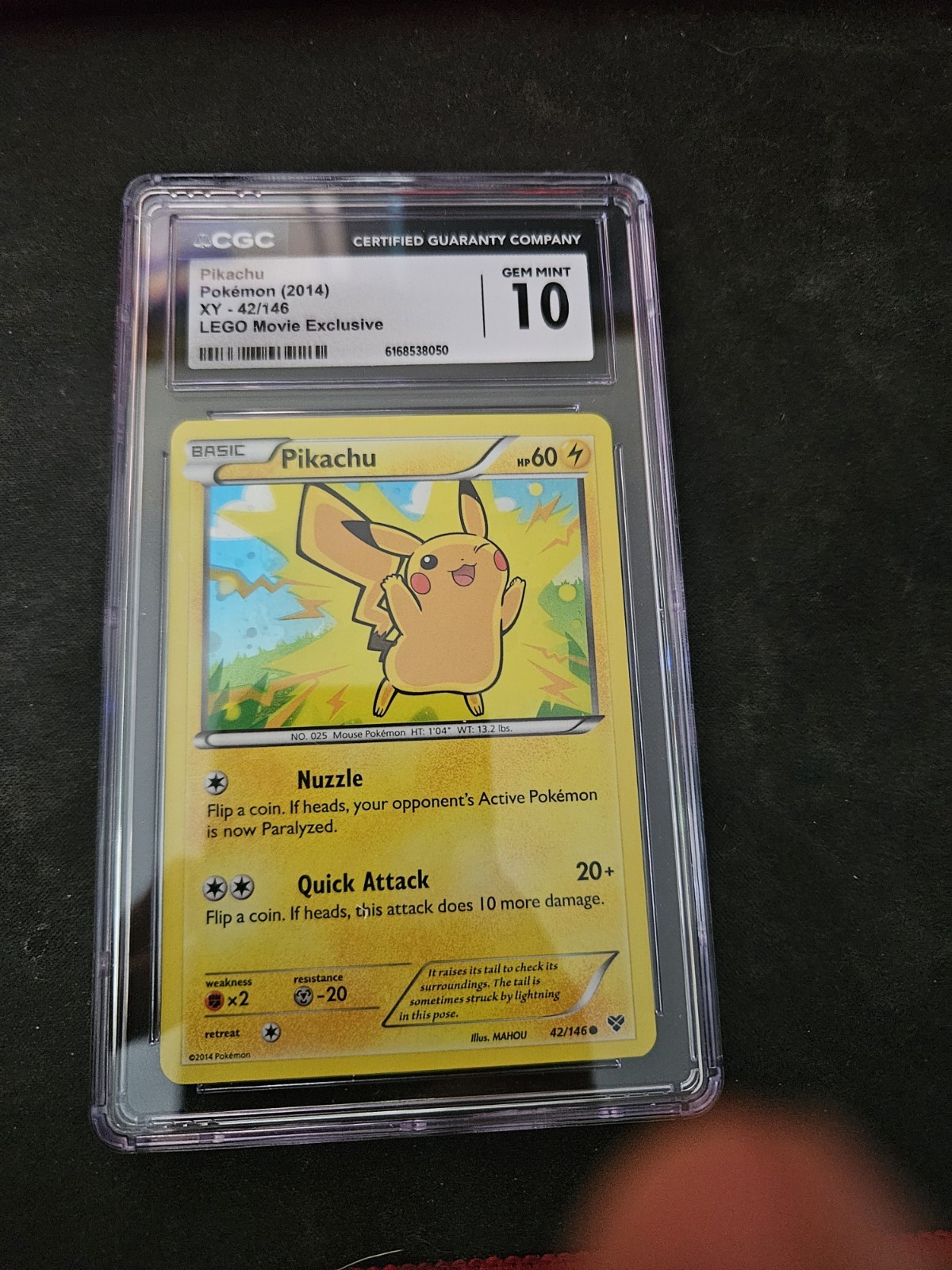 2014 XY - English Pikachu The LEGO Movie Theatrical Release (Cosmos Holo) 42/146