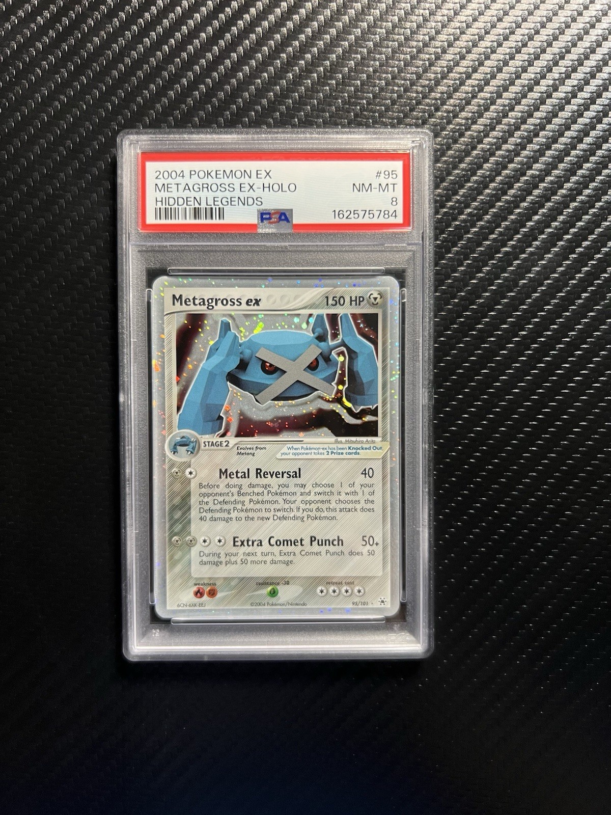 2004 Pokemon EX Hidden Legends Metagross EX-Holo 95