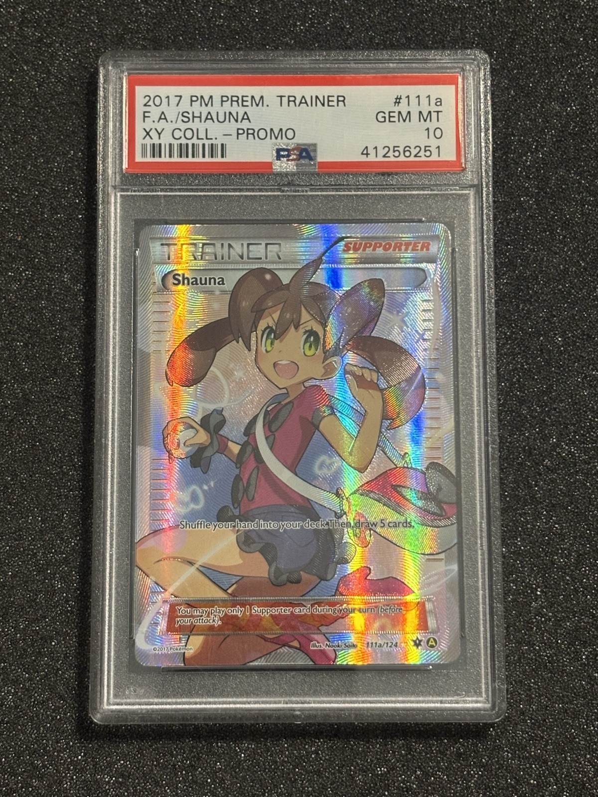 2017 Pokemon Premium Trainer XY Collection Promo Full Art/Shauna 111a