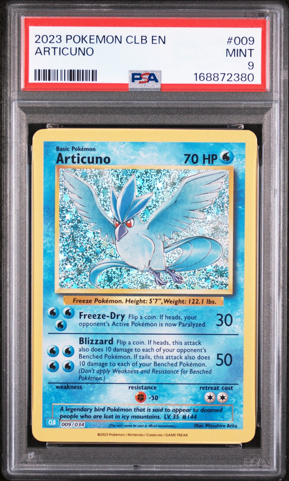 2023 Pokemon Clb-Trading Card Game Classic Blastoise & Suicune EX Deck Articuno 009