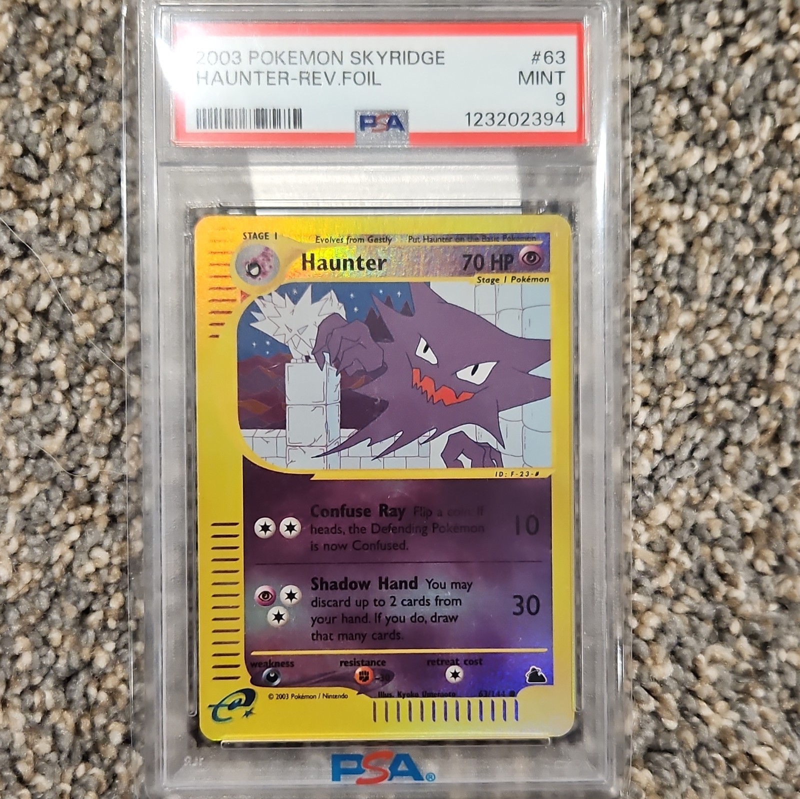 2003 Pokemon Skyridge Haunter-Reverse Foil 63