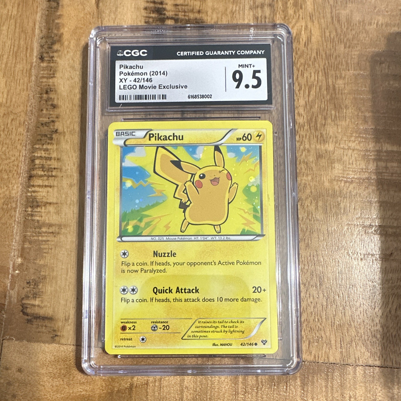 2014 XY - English Pikachu The LEGO Movie Theatrical Release (Cosmos Holo) 42/146