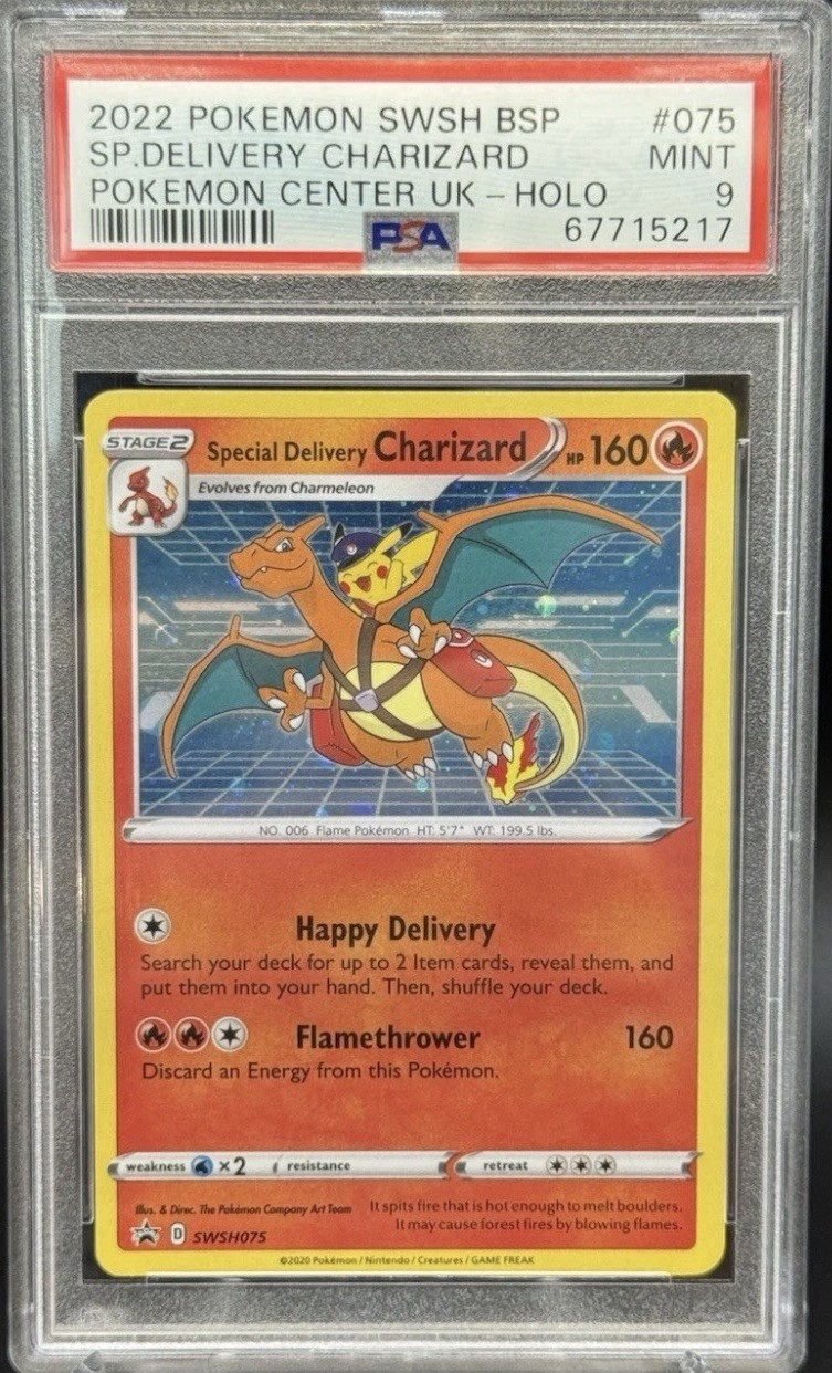 2022 Pokemon Swsh Black Star Promo Special Delivery Charizard-Holo Pokemon Center United Kingdom 075