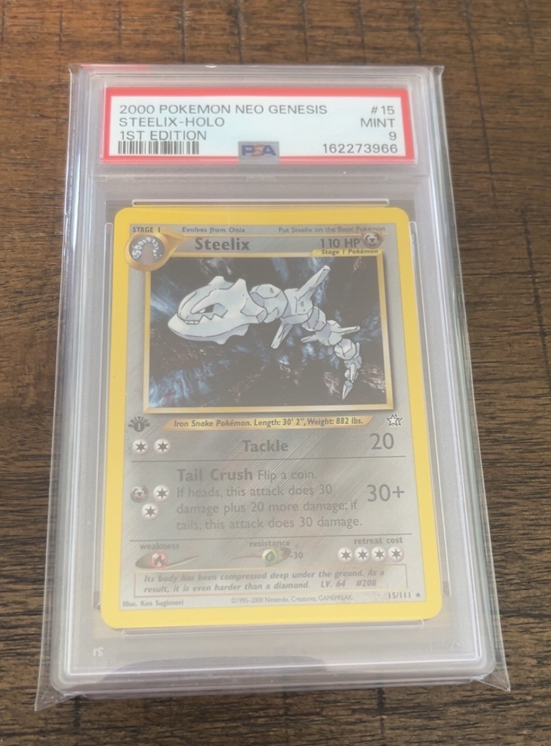 2000 Pokemon Neo Genesis 1st Edition Steelix-Holo 15