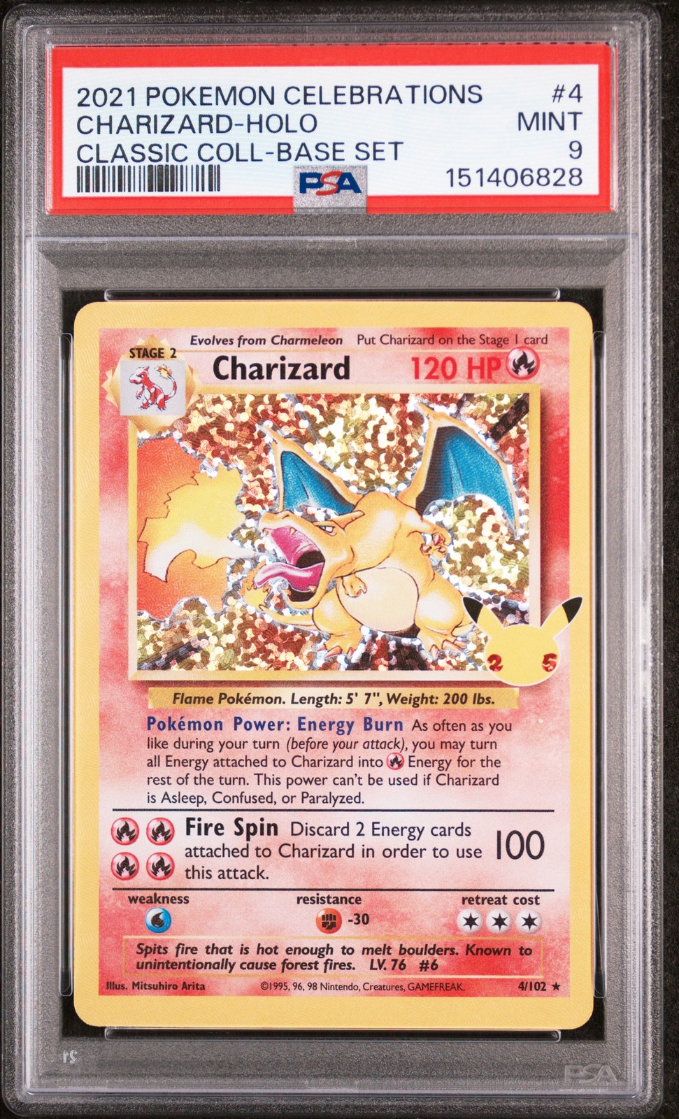 2021 Pokemon Celebrations Classic Collection Charizard-Holo 4