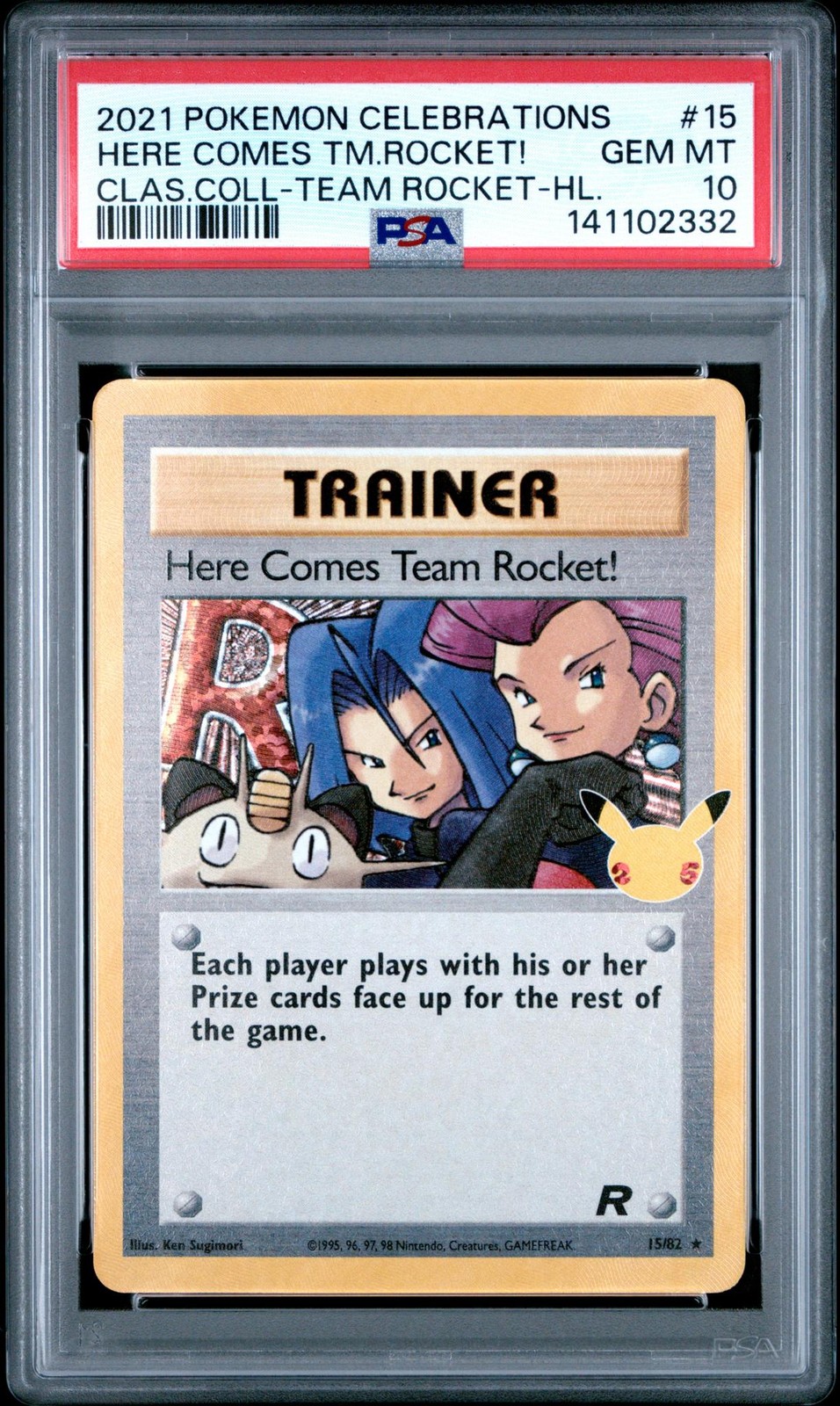 2021 Pokemon Celebrations Classic Collection Here Comes Team Rocket!-Holo 15