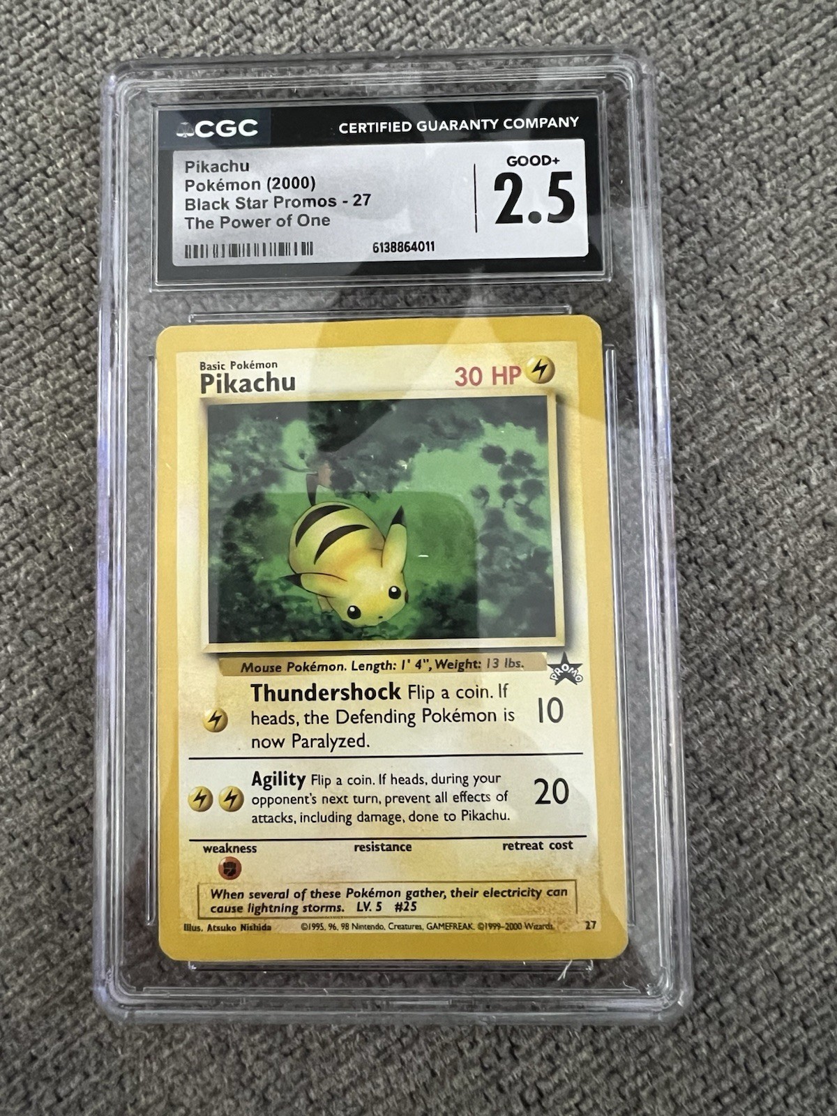 2000 Black Star Promos - WotC - English Pikachu The Power of One 27