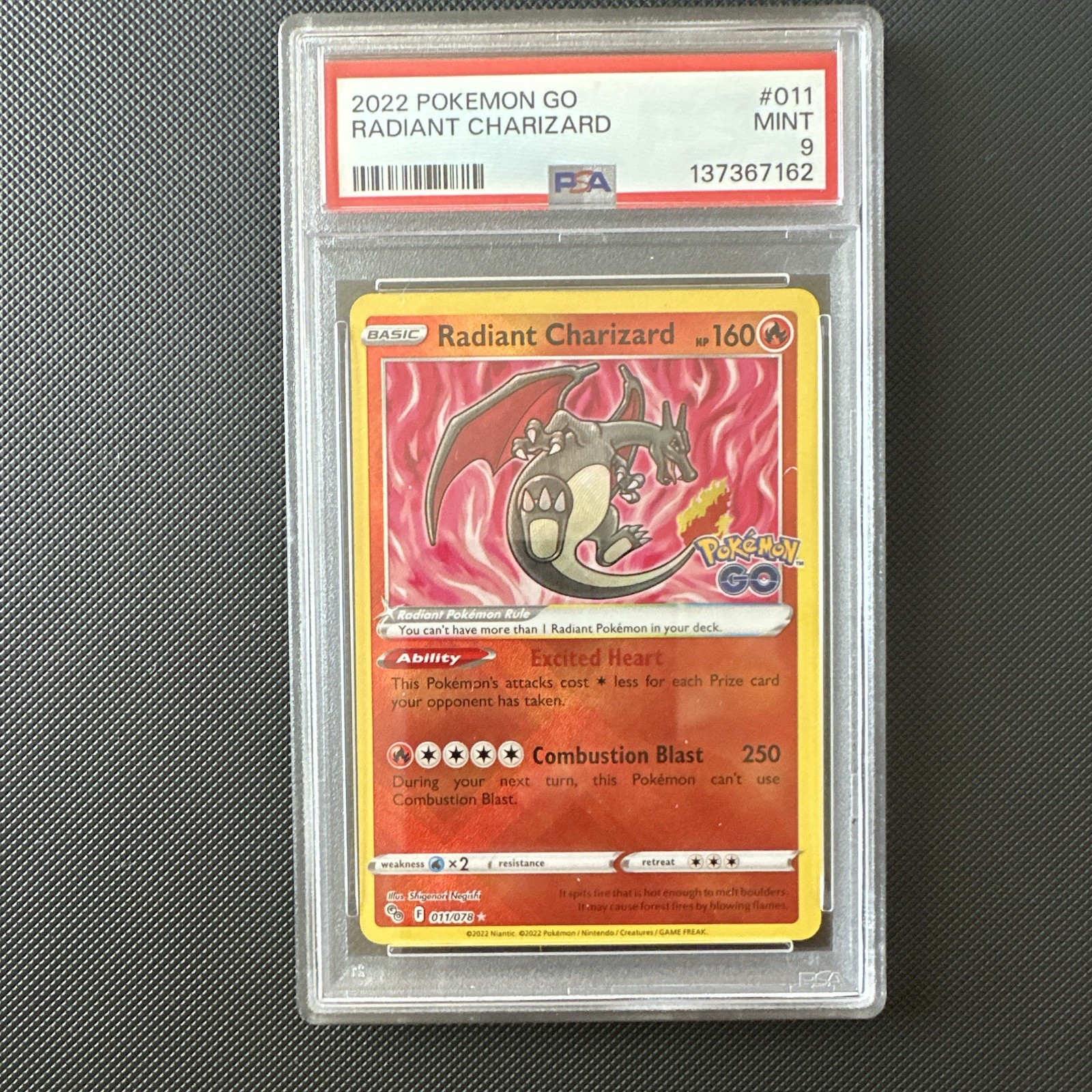 2022 Pokemon Go Radiant Charizard 011