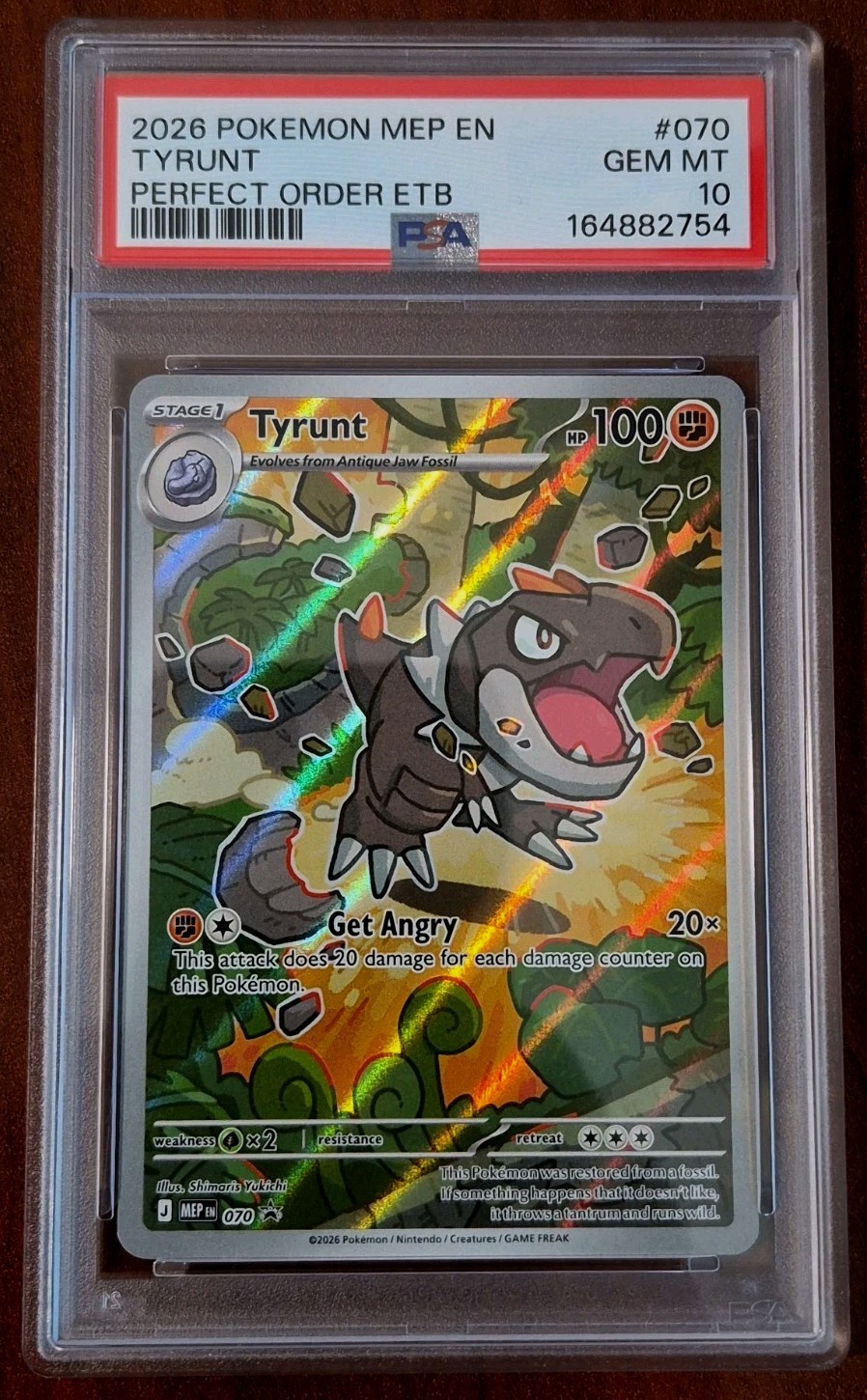 2026 Pokemon Mep EN-Me Black Star Promo Tyrunt Perfect Order Elite Trainer Box 070