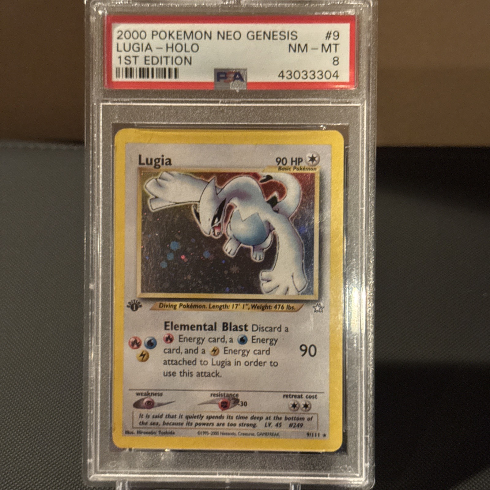 2000 Pokemon Neo Genesis 1st Edition Lugia-Holo 9
