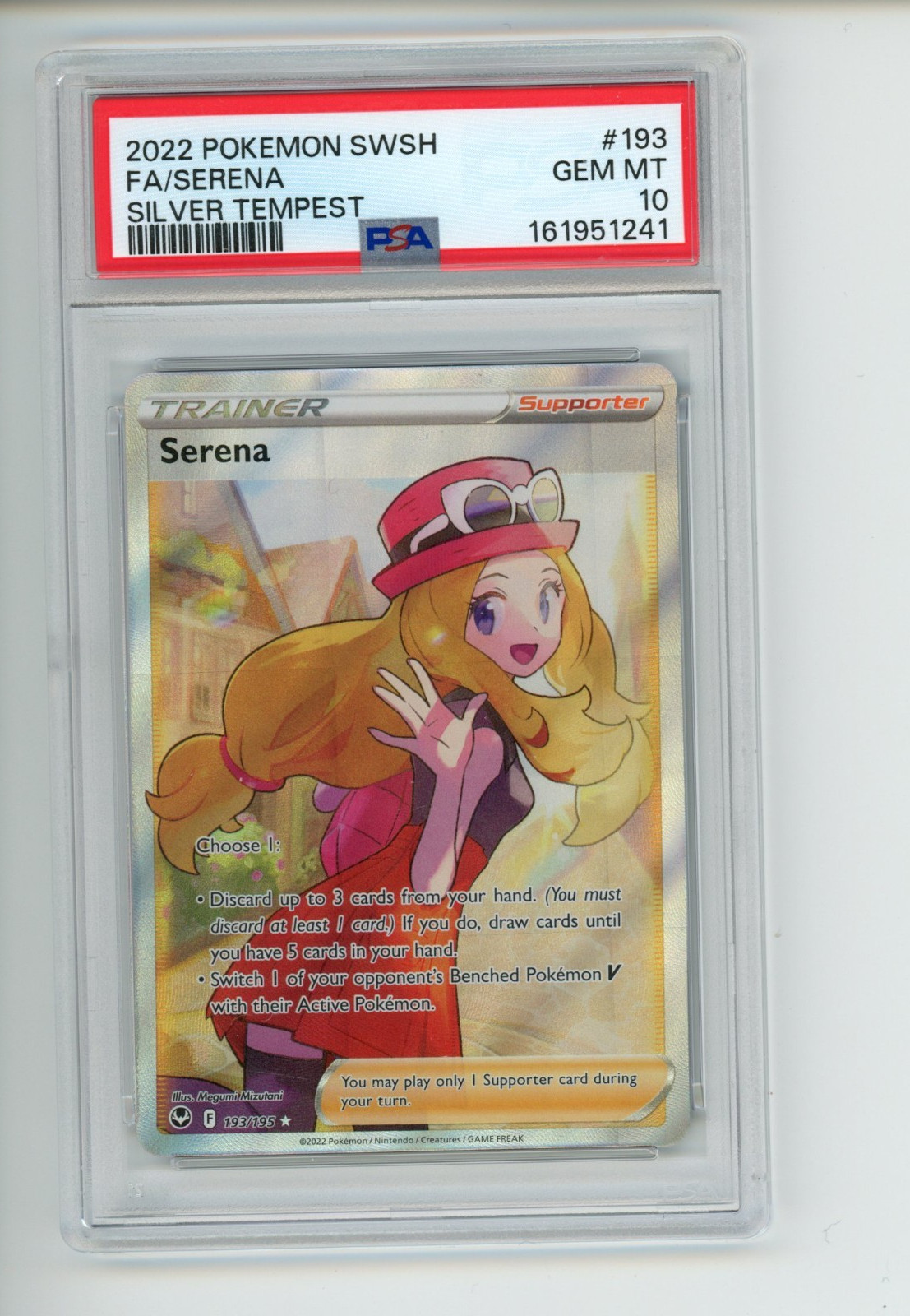 2022 Pokemon Sword & Shield Silver Tempest Full Art/Serena 193