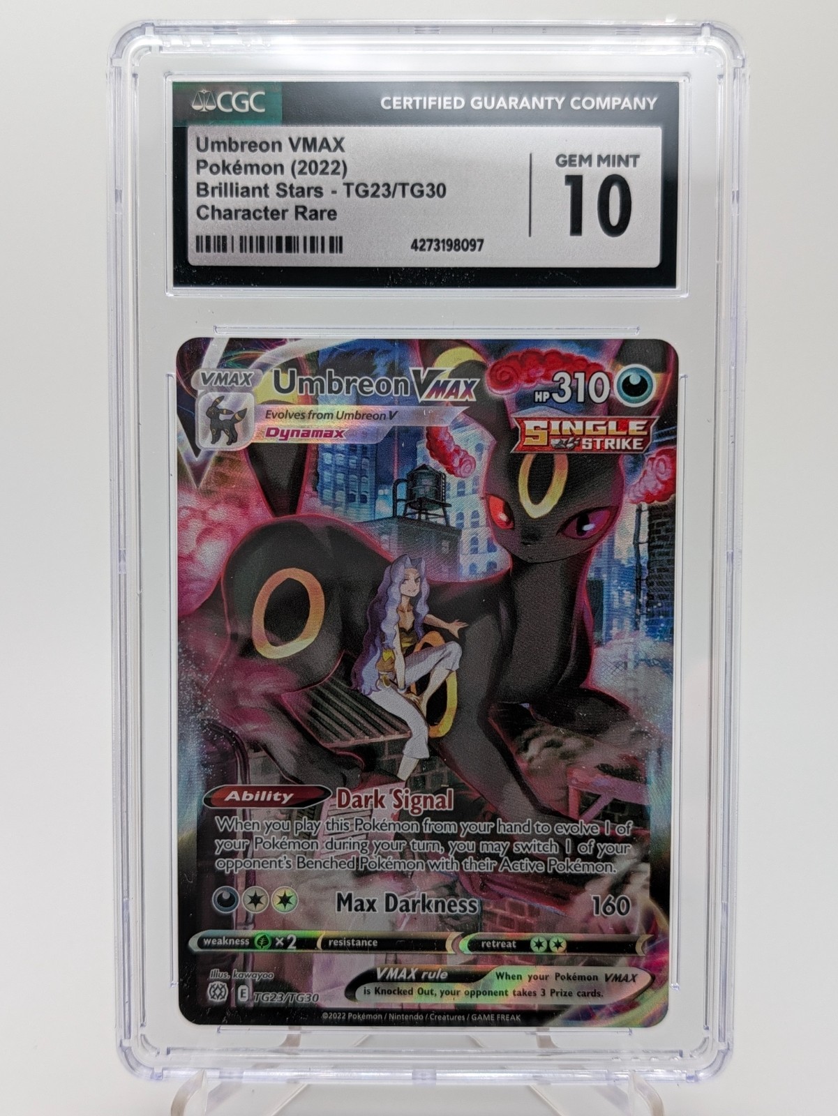 2022 Brilliant Stars - English Umbreon VMAX Trainer Gallery Holo TG23/TG30
