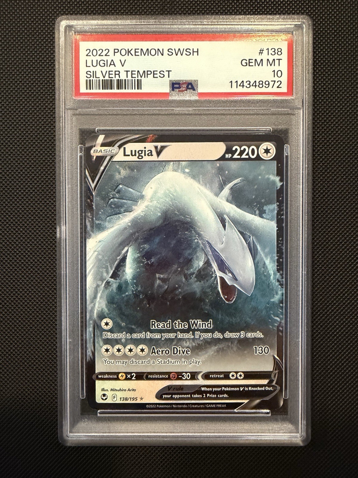 2022 Pokemon Sword & Shield Silver Tempest Lugia V 138