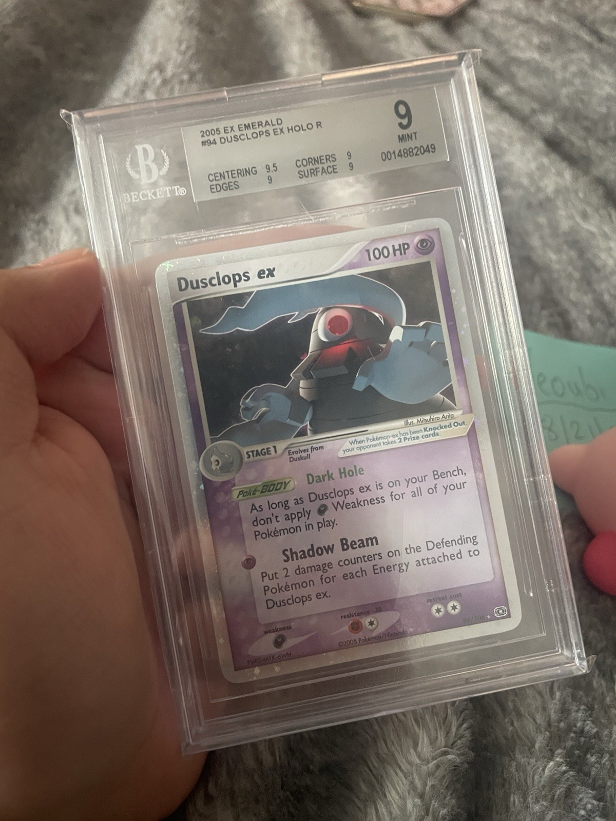 2005 Pokemon EX Emerald Dusclops EX HOLO R 94