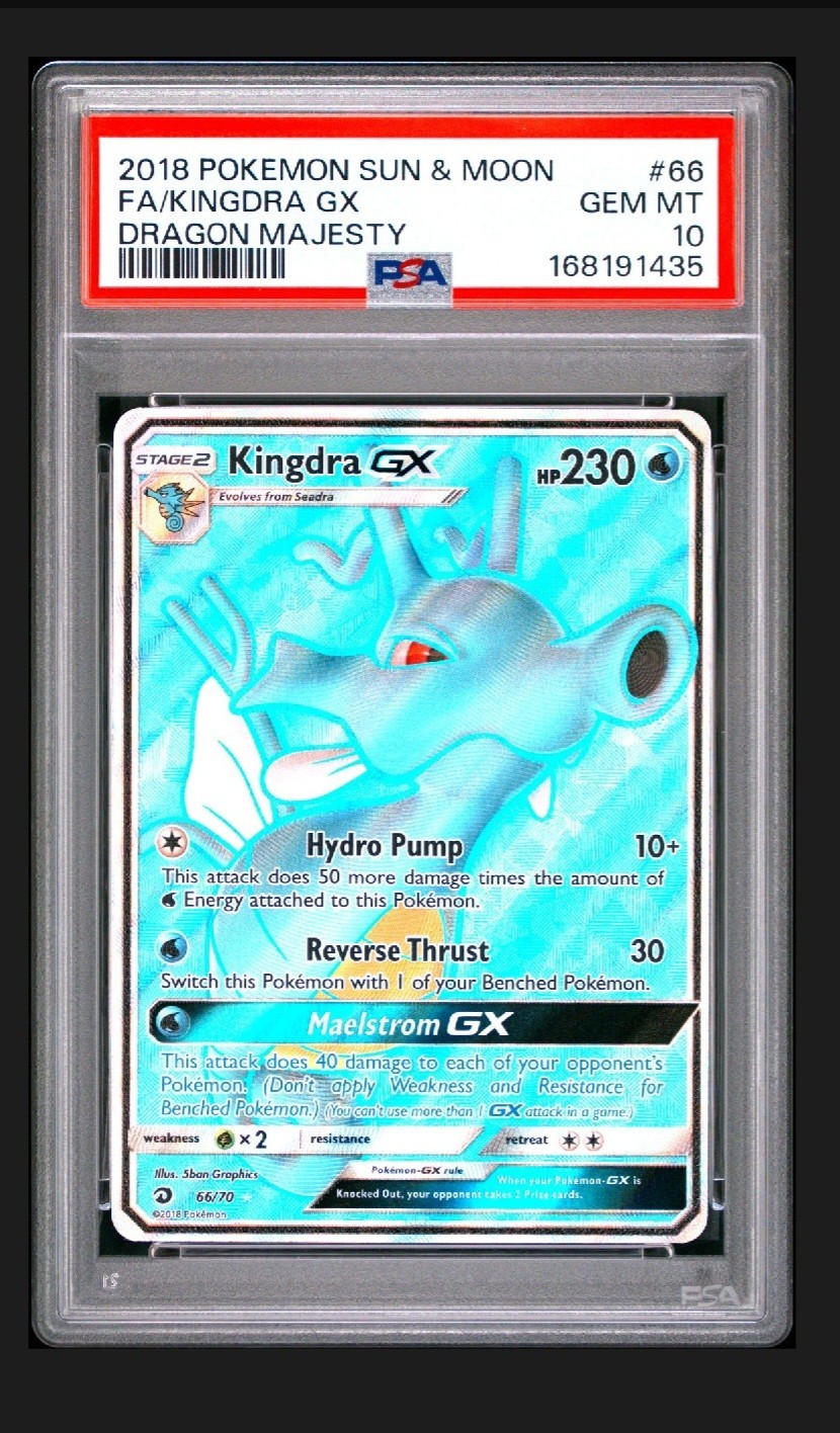 2018 Pokemon Sun & Moon Dragon Majesty Full Art/Kingdra GX 66