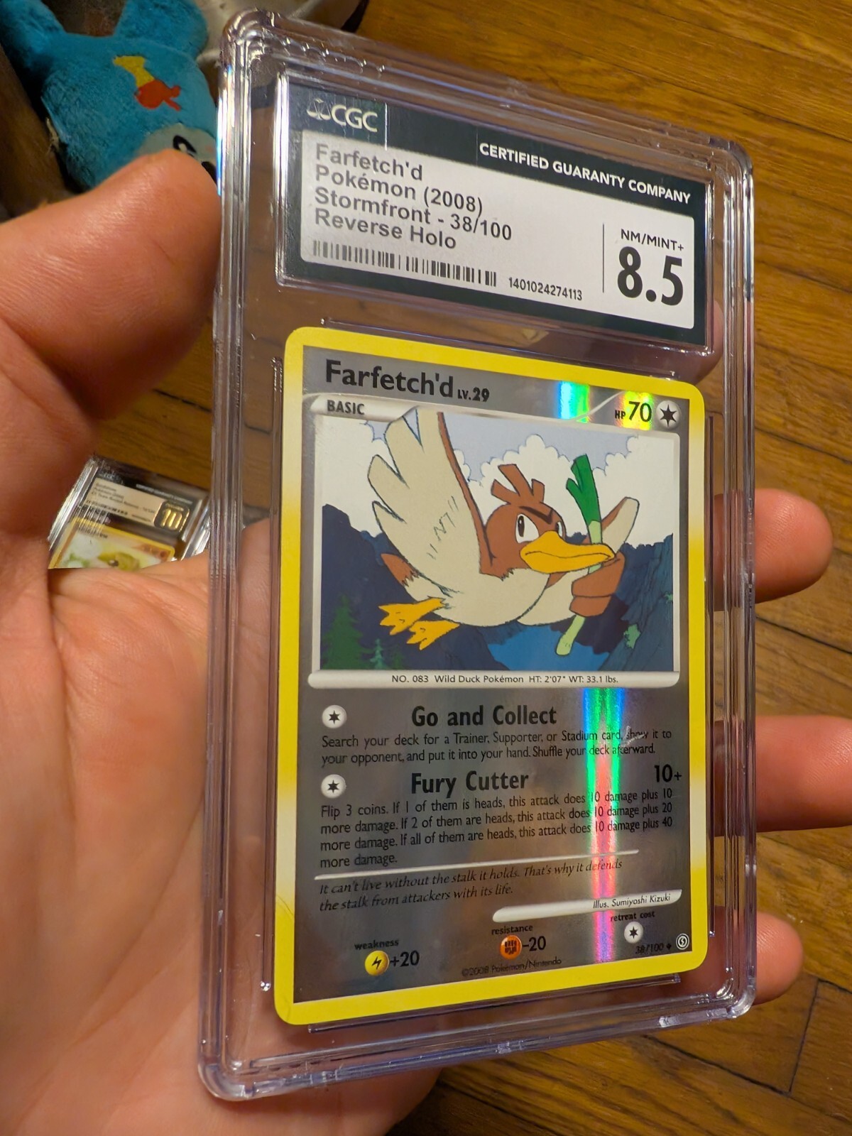 2008 Stormfront - English Farfetch'd Uncommon Reverse Holo 38/100