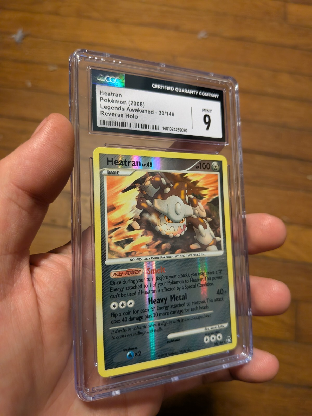 2008 Legends Awakened - English Heatran Rare Reverse Holo 30/146