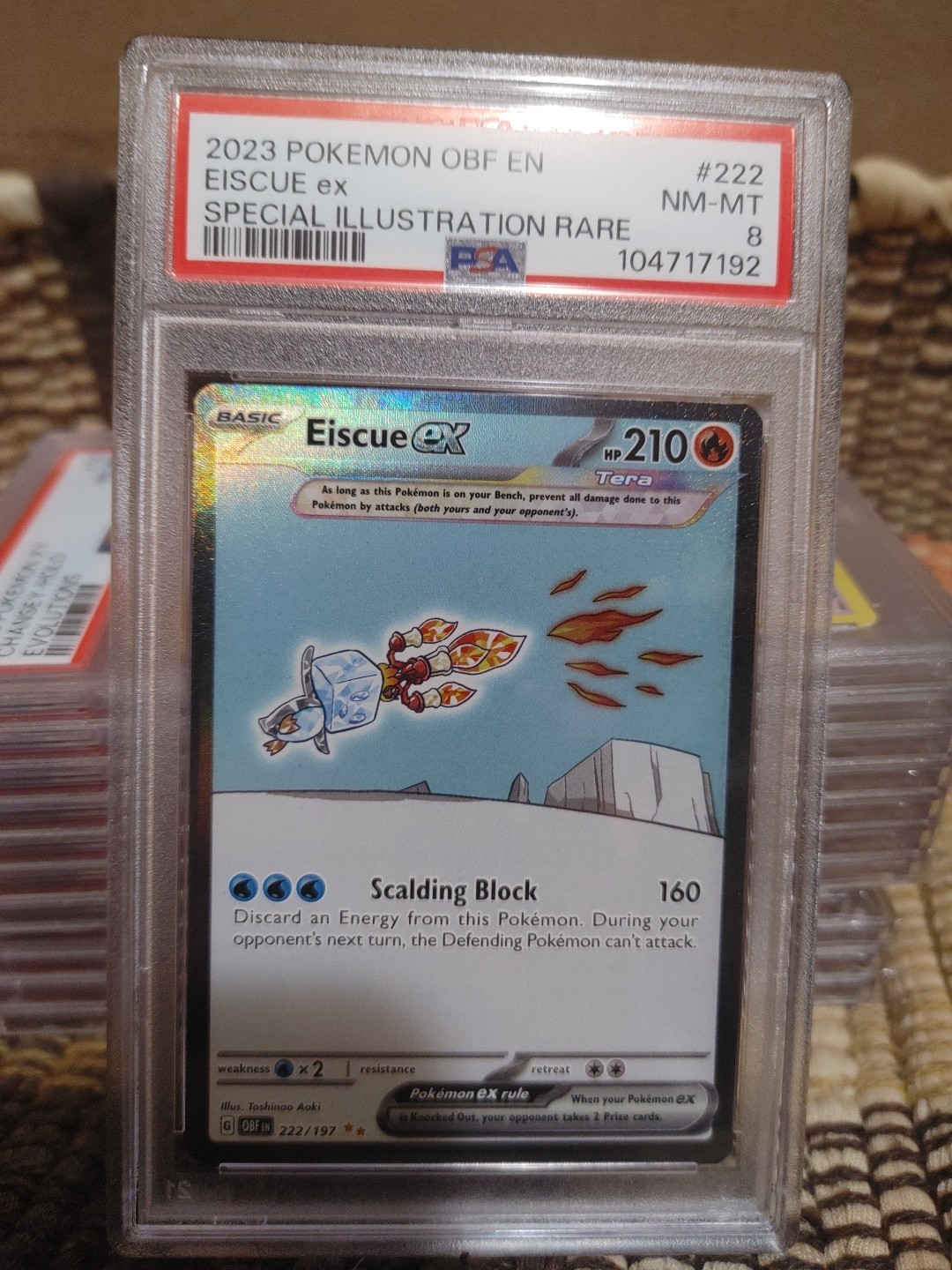 2023 Pokemon Obf EN-Obsidian Flames Eiscue EX Special Illustration Rare 222