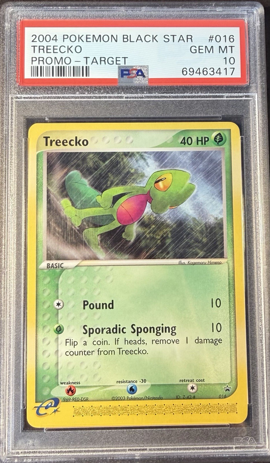 2004 Pokemon Black Star Promo Treecko Target 016