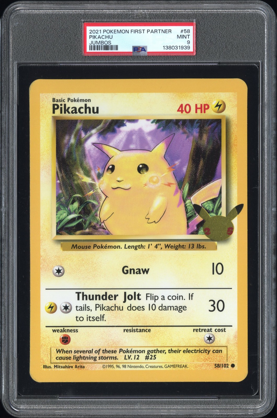2021 Pokemon First Partner Jumbos Pikachu 58