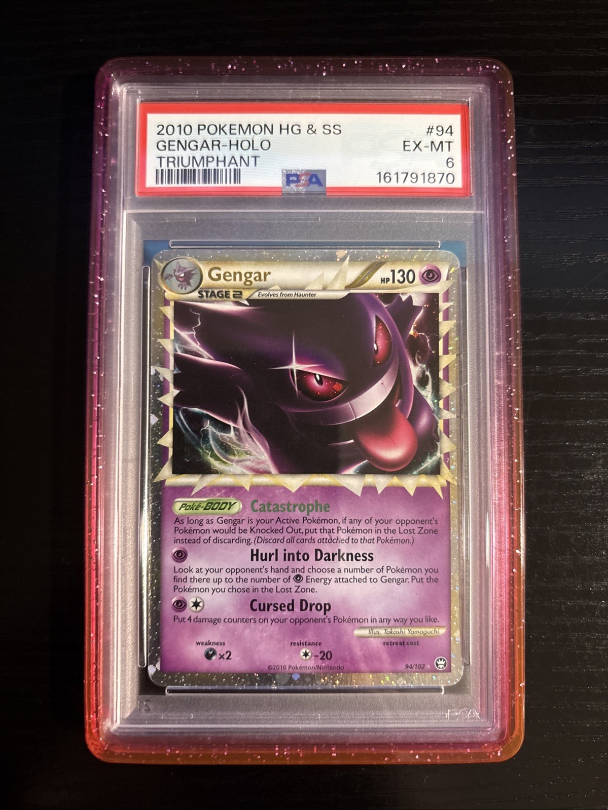 2010 Pokemon Heartgold & Soulsilver Triumphant Gengar-Holo 94