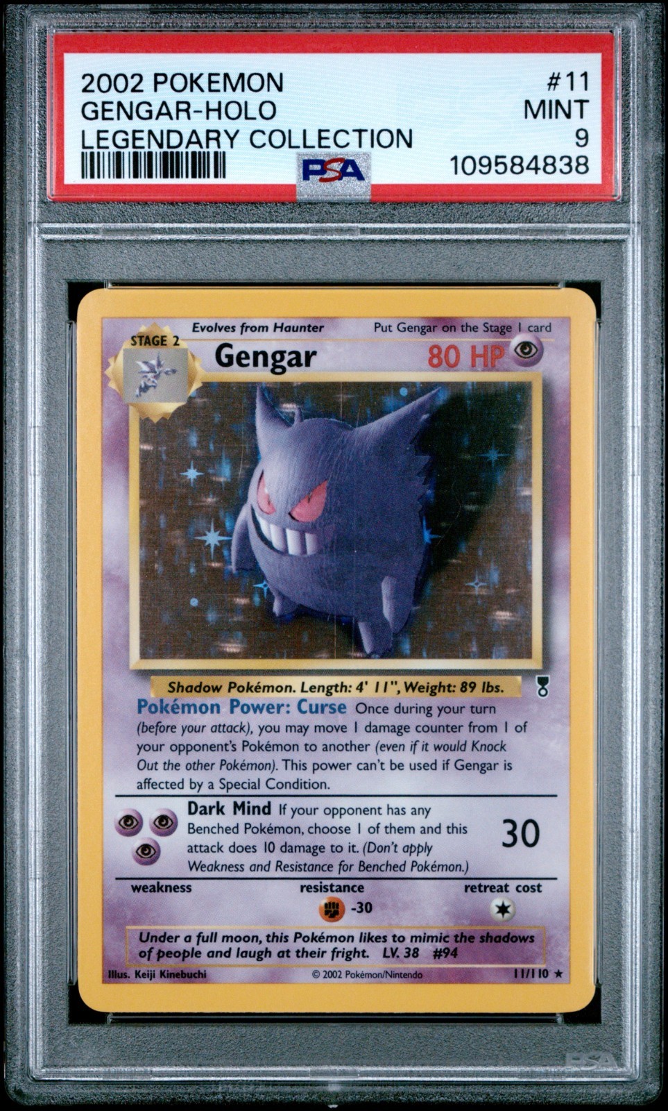 2002 Pokemon Legendary Collection Gengar-Holo 11