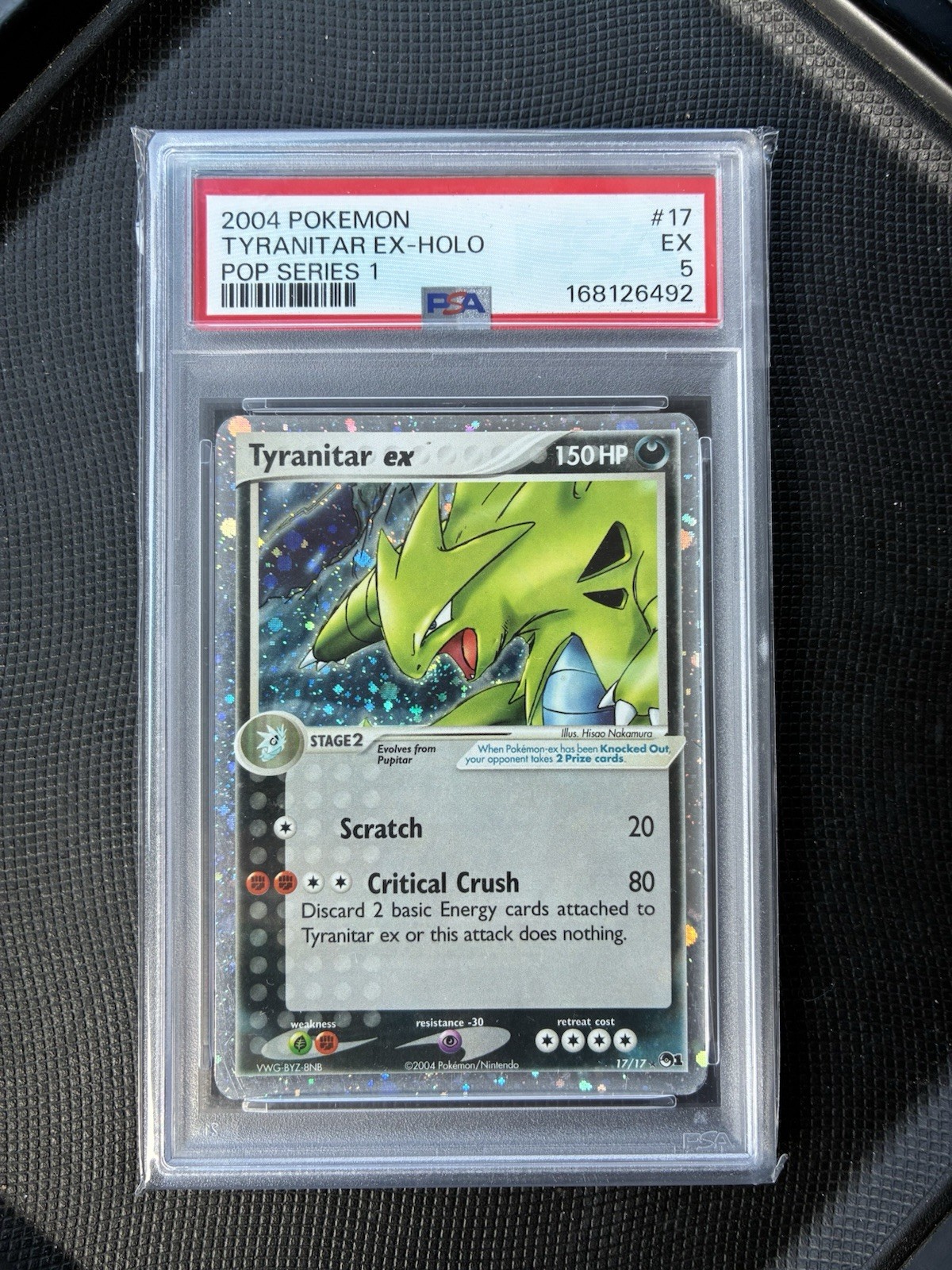 2004 Pokemon Pop Series 1 Tyranitar EX-Holo 17